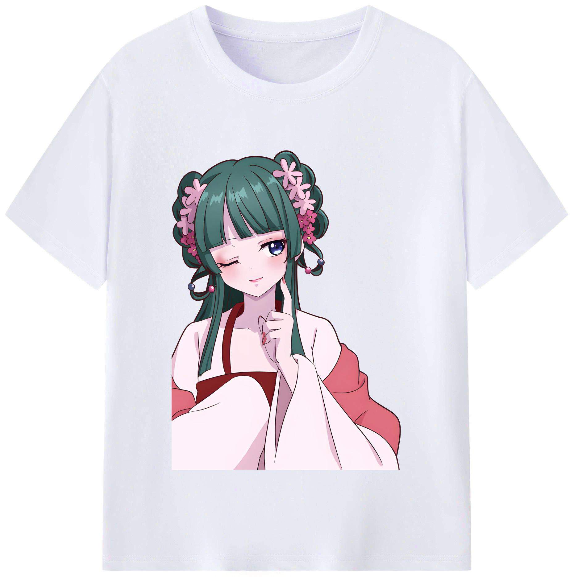 （画像用） 薬屋のひとりごと The Apothecary Diaries レディースカジュアルプリントTシャツ（綿100％）