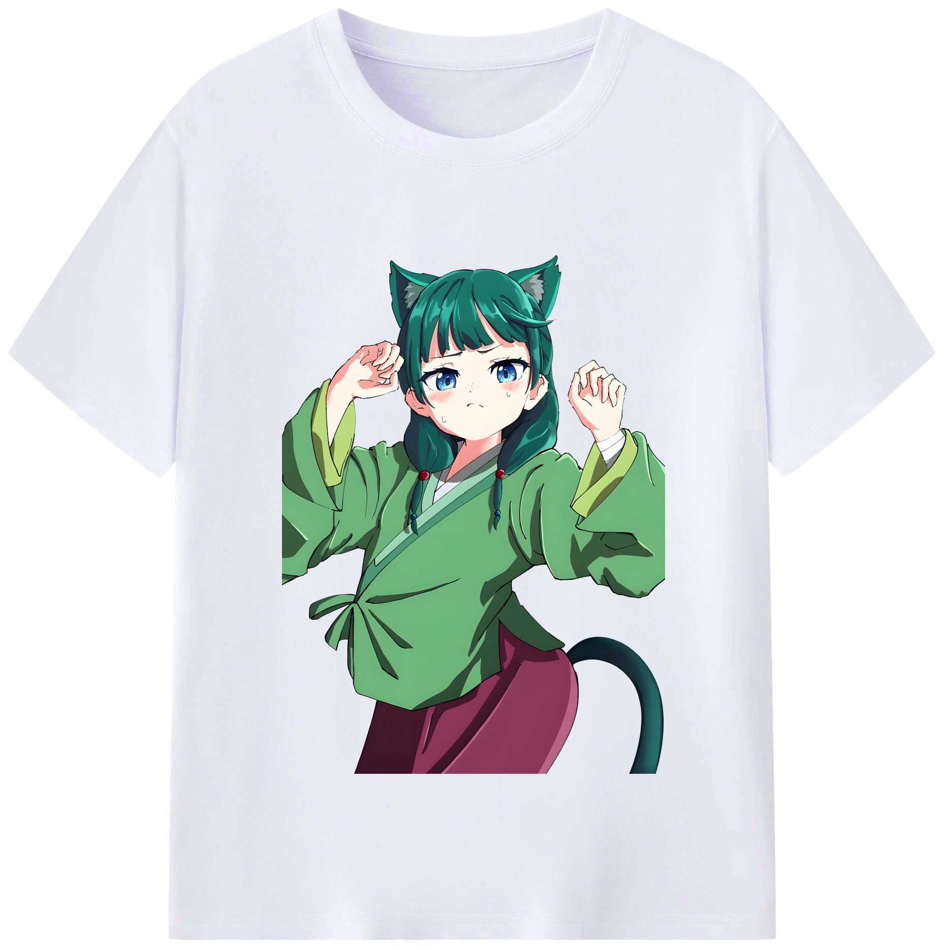 （画像用） 薬屋のひとりごと The Apothecary Diaries レディースカジュアルプリントTシャツ（綿100％）