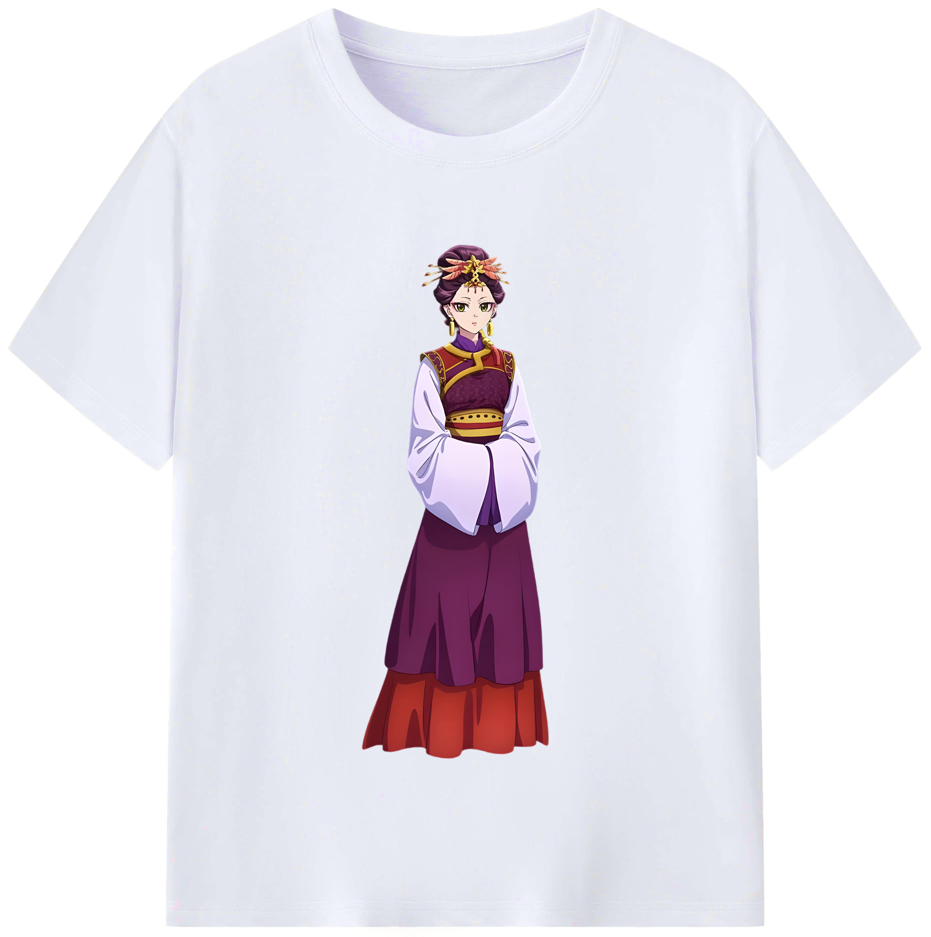 （画像用） 薬屋のひとりごと The Apothecary Diaries レディースカジュアルプリントTシャツ（綿100％）