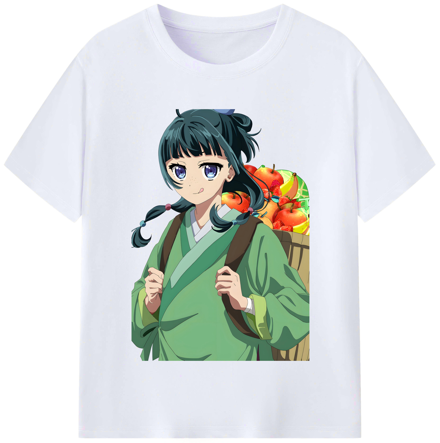 （画像用） 薬屋のひとりごと The Apothecary Diaries レディースカジュアルプリントTシャツ（綿100％）