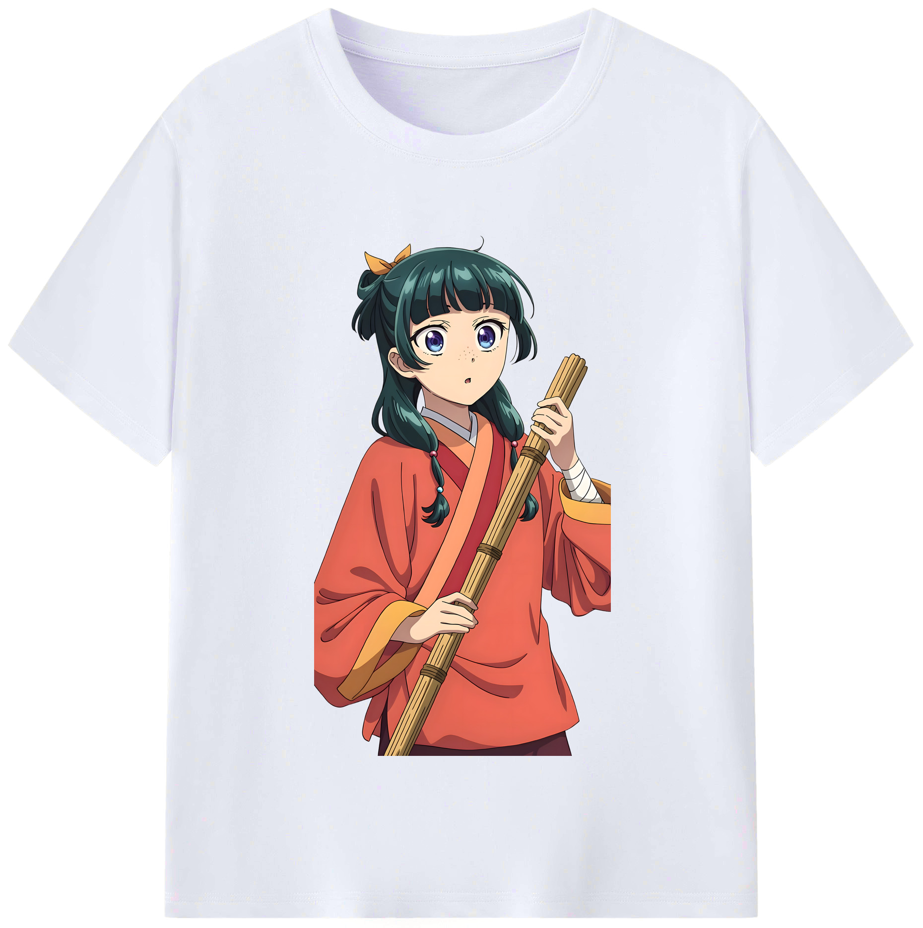 （画像用） 薬屋のひとりごと The Apothecary Diaries レディースカジュアルプリントTシャツ（綿100％）
