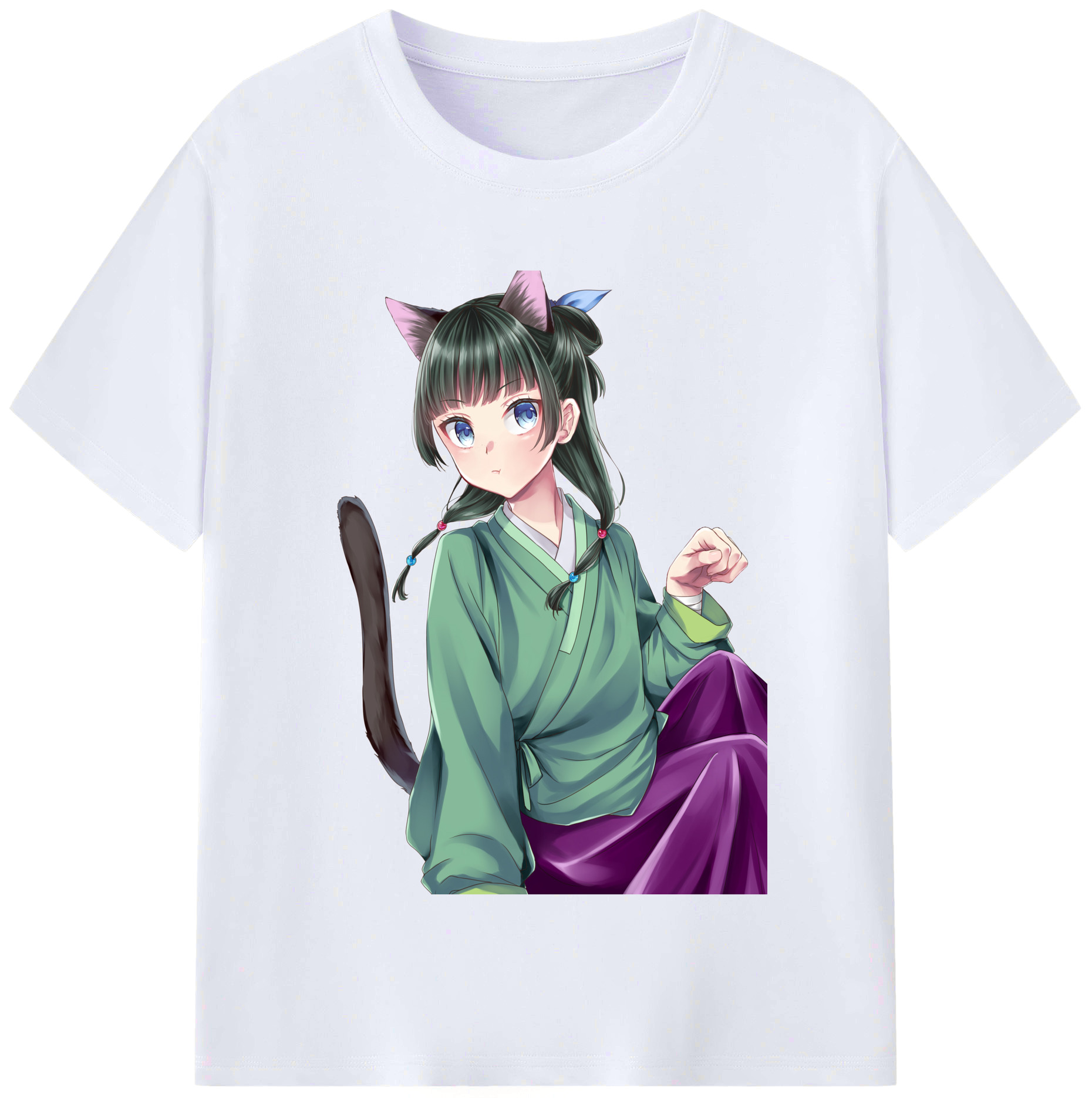 （画像用） 薬屋のひとりごと The Apothecary Diaries レディースカジュアルプリントTシャツ（綿100％）