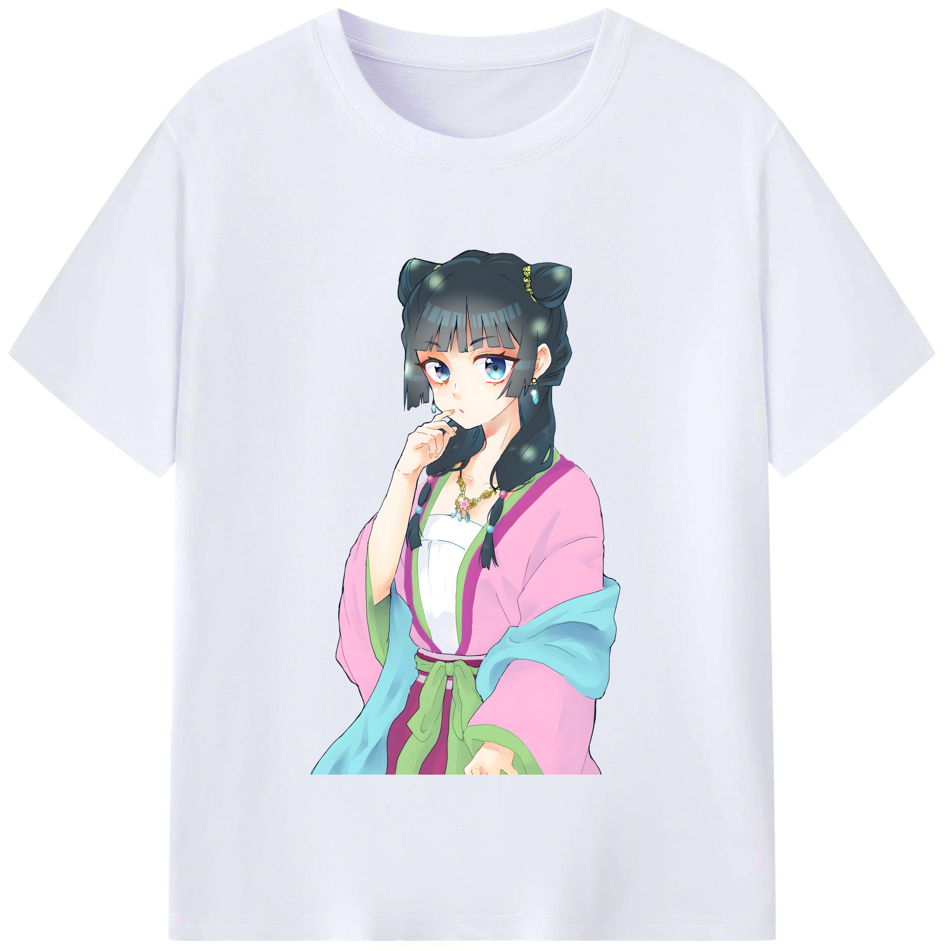 （画像用） 薬屋のひとりごと The Apothecary Diaries レディースカジュアルプリントTシャツ（綿100％）