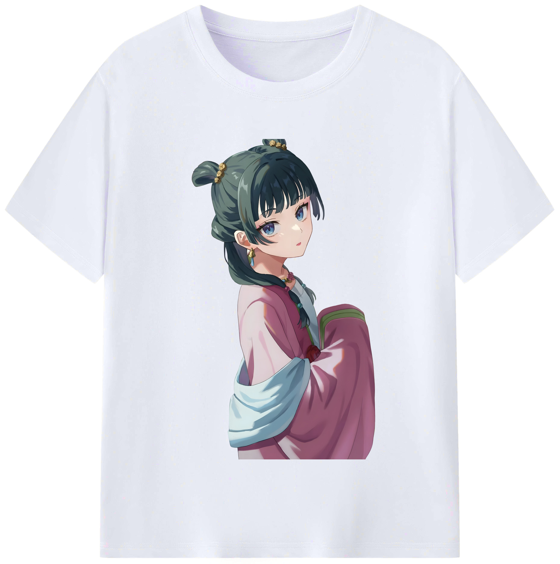 （画像用） 薬屋のひとりごと The Apothecary Diaries レディースカジュアルプリントTシャツ（綿100％）