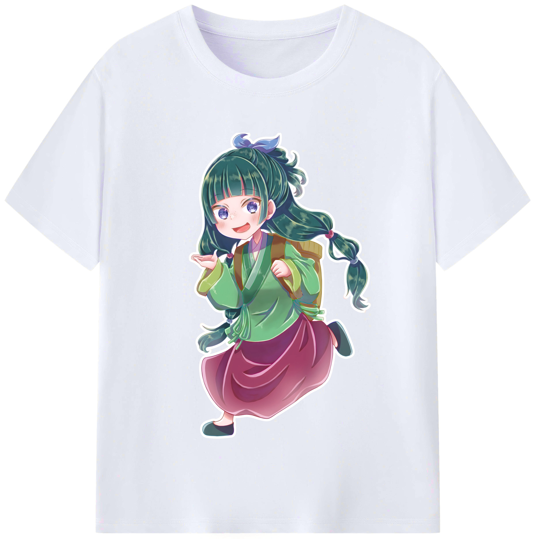 （画像用） 薬屋のひとりごと The Apothecary Diaries レディースカジュアルプリントTシャツ（綿100％）