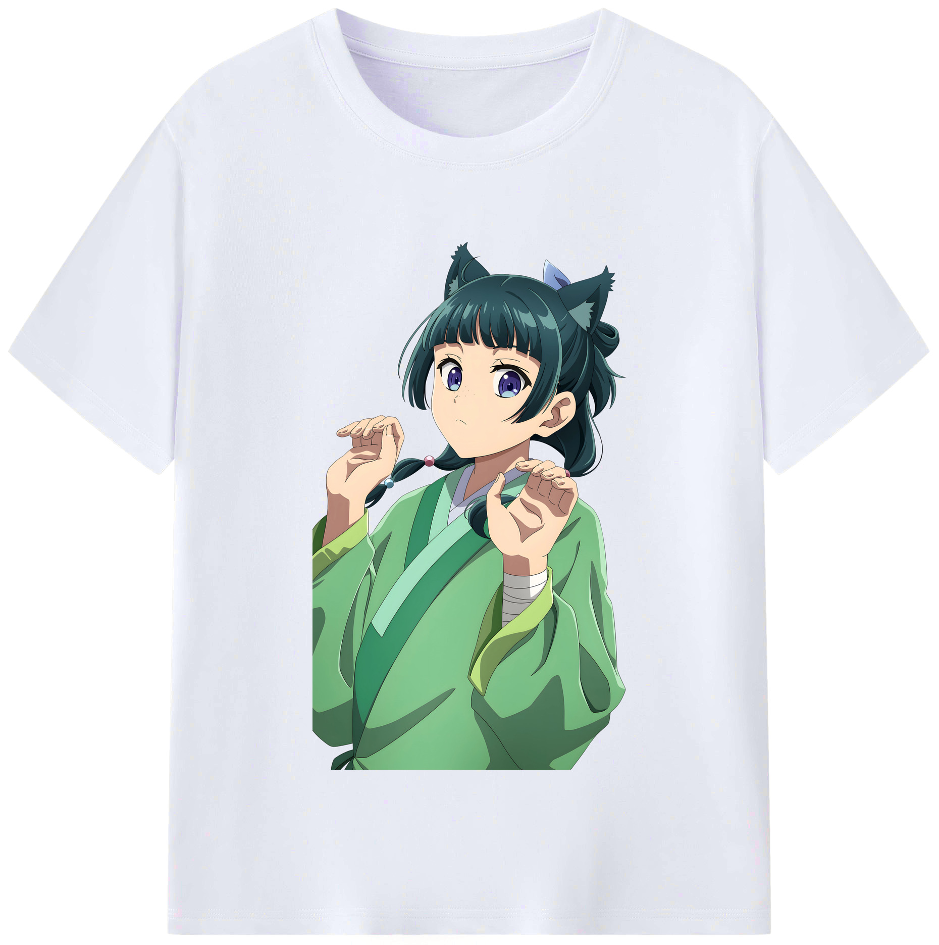 （画像用） 薬屋のひとりごと The Apothecary Diaries レディースカジュアルプリントTシャツ（綿100％）