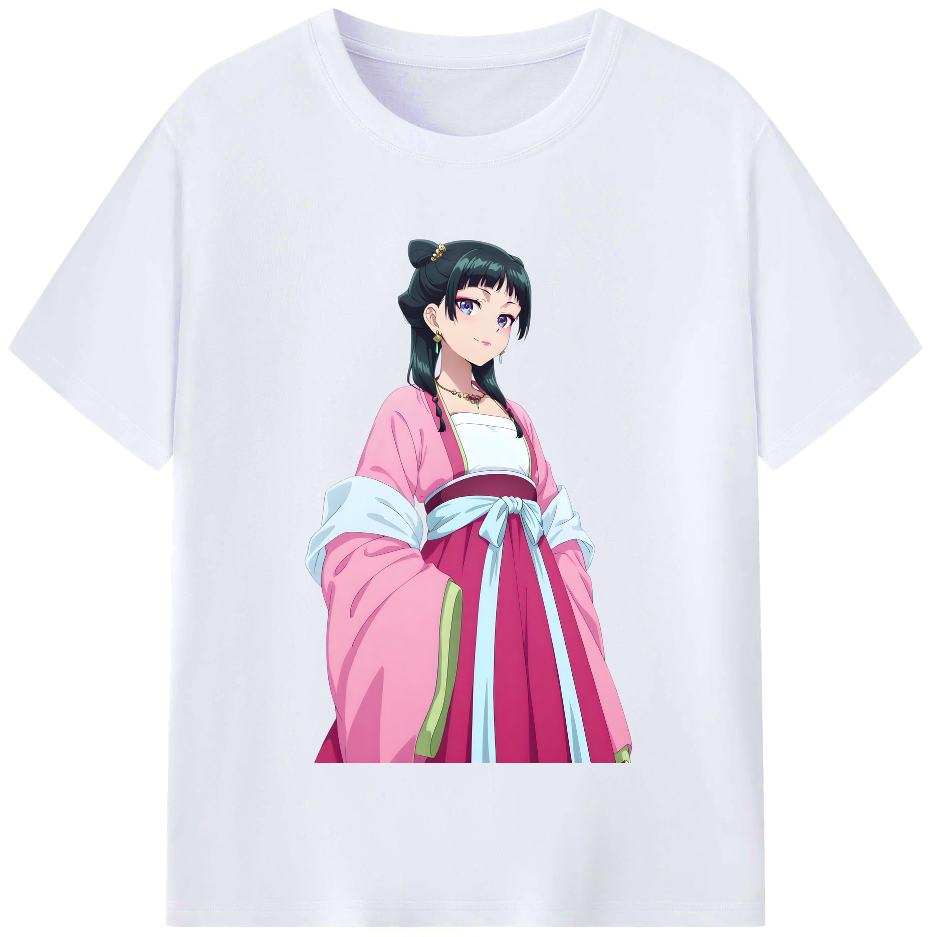 （画像用） 薬屋のひとりごと The Apothecary Diaries レディースカジュアルプリントTシャツ（綿100％）