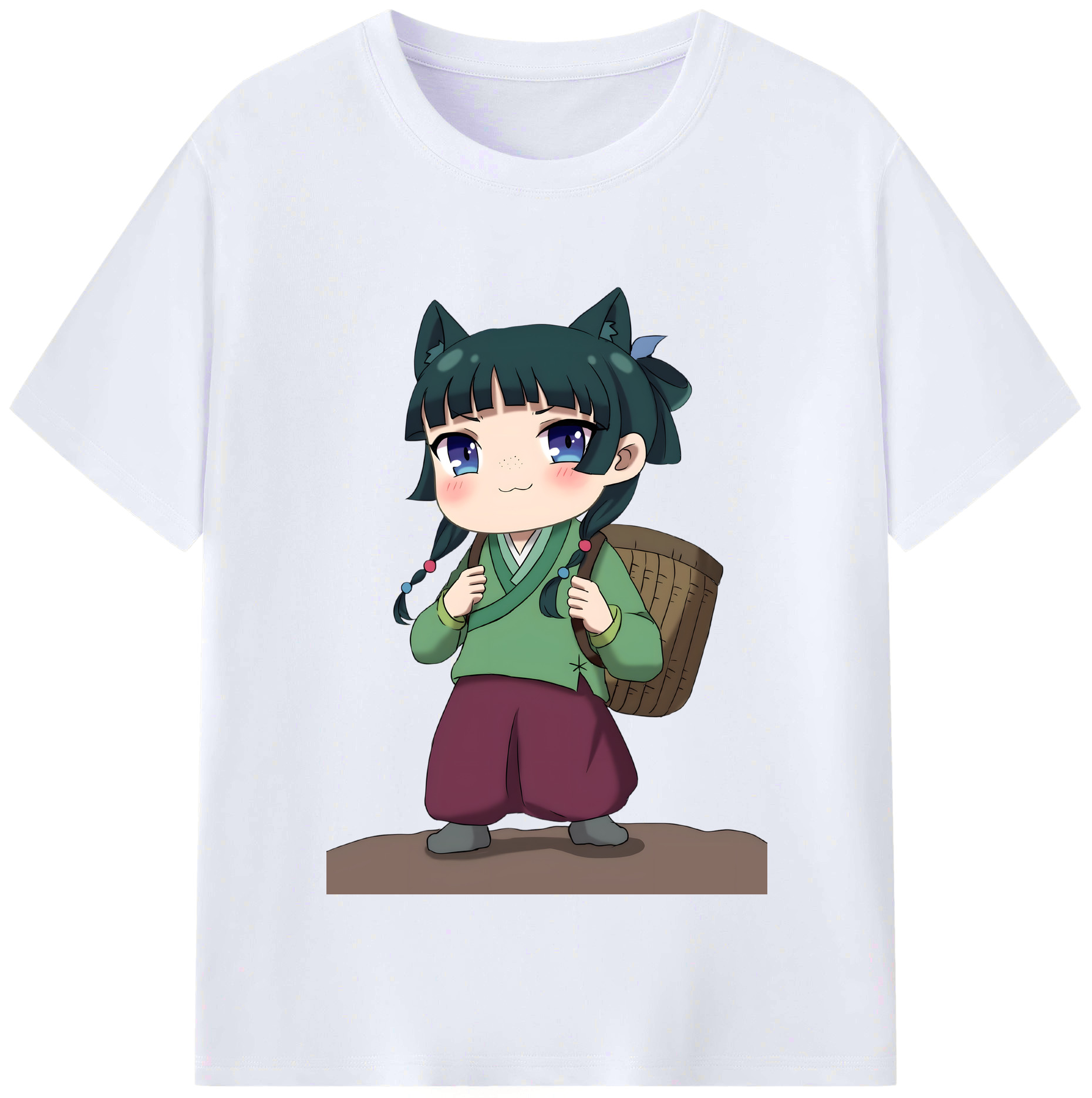 （画像用） 薬屋のひとりごと The Apothecary Diaries レディースカジュアルプリントTシャツ（綿100％）