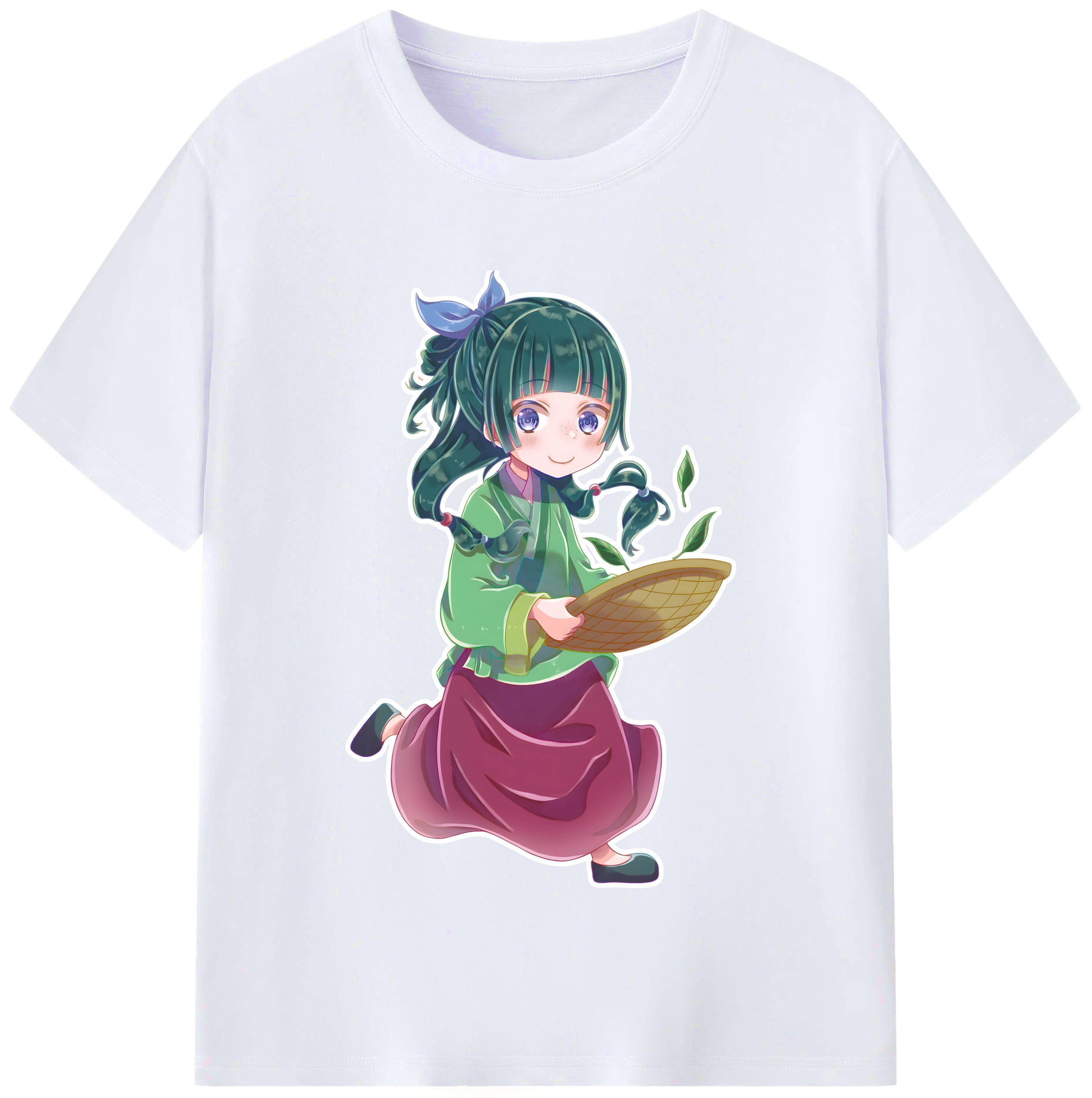 （画像用） 薬屋のひとりごと The Apothecary Diaries レディースカジュアルプリントTシャツ（綿100％）
