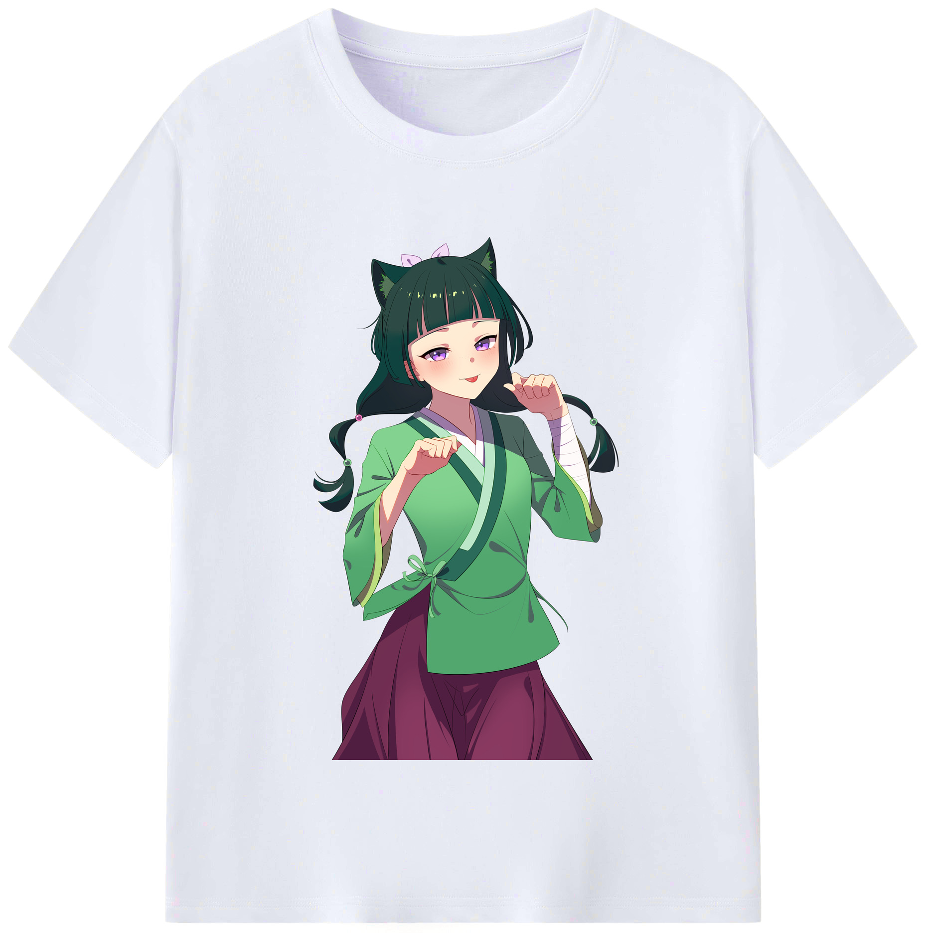 （画像用） 薬屋のひとりごと The Apothecary Diaries レディースカジュアルプリントTシャツ（綿100％）
