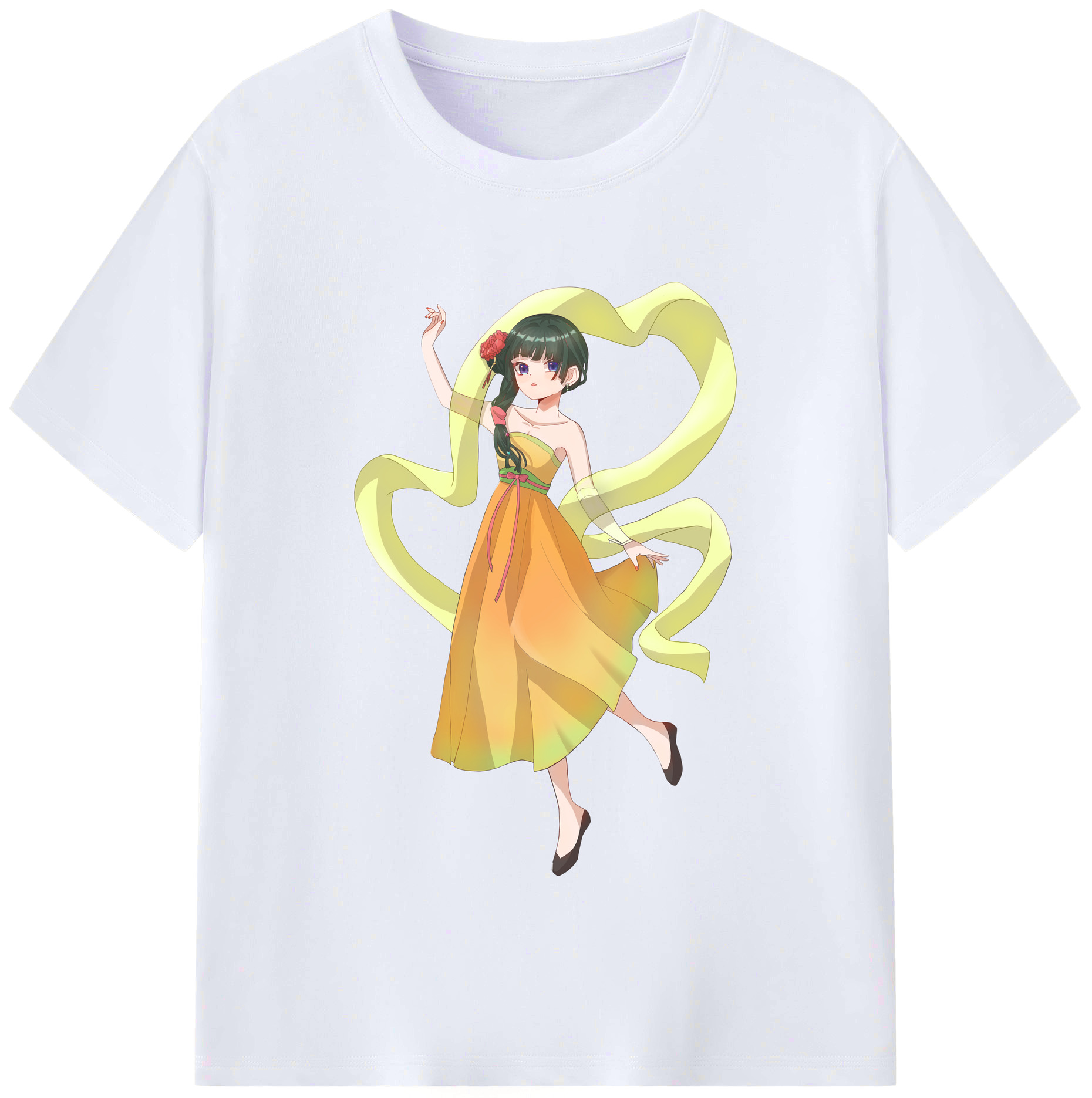 （画像用） 薬屋のひとりごと The Apothecary Diaries レディースカジュアルプリントTシャツ（綿100％）