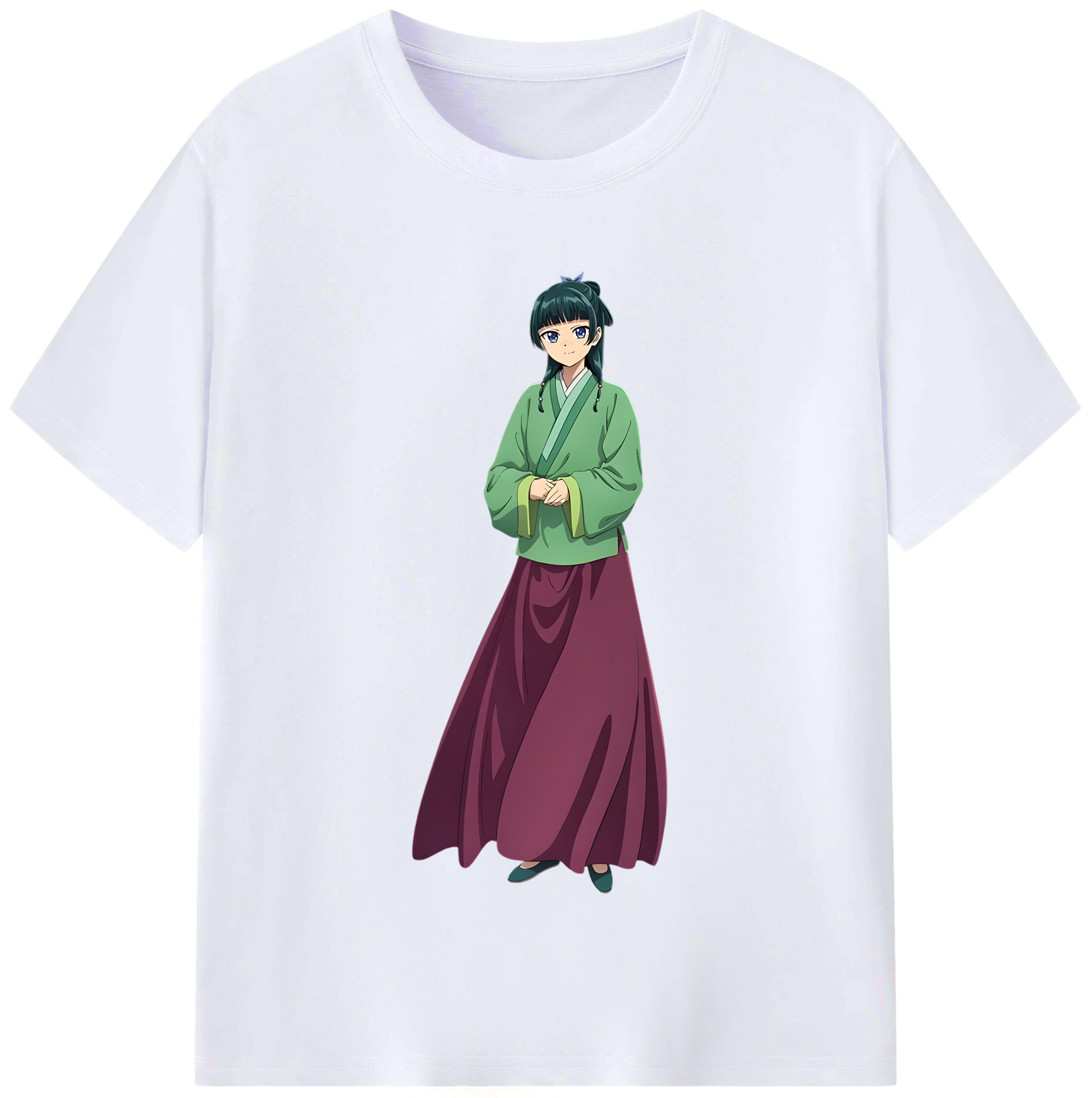 （画像用） 薬屋のひとりごと The Apothecary Diaries レディースカジュアルプリントTシャツ（綿100％）