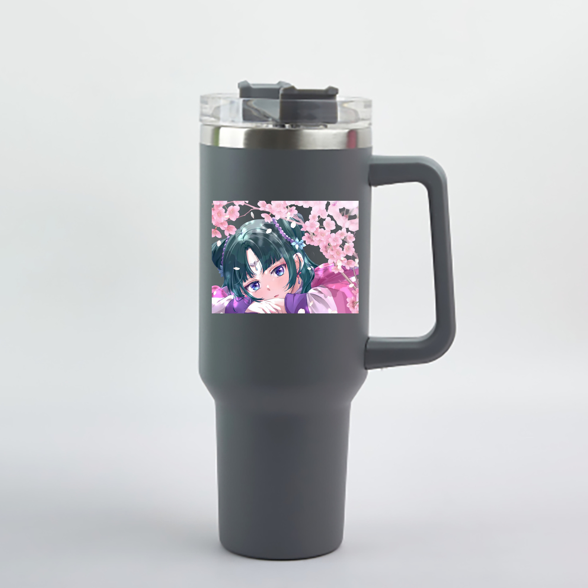 （画像用） 薬屋のひとりごと The Apothecary Diaries 1200mL車用タンブラー - クリスタルステッカー（プラスチックストロー付き）