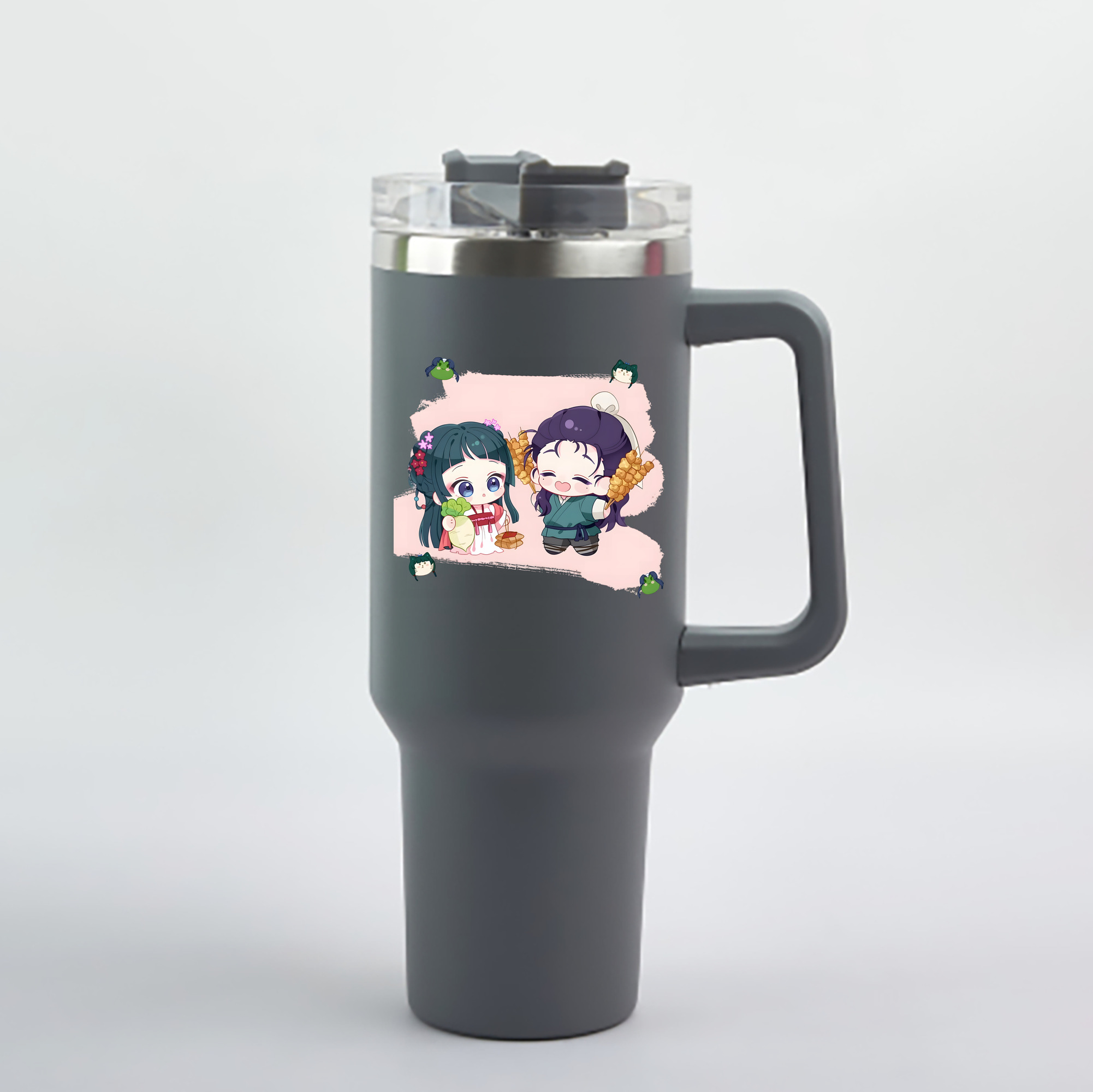 （画像用） 薬屋のひとりごと The Apothecary Diaries 1200mL車用タンブラー - クリスタルステッカー（プラスチックストロー付き）