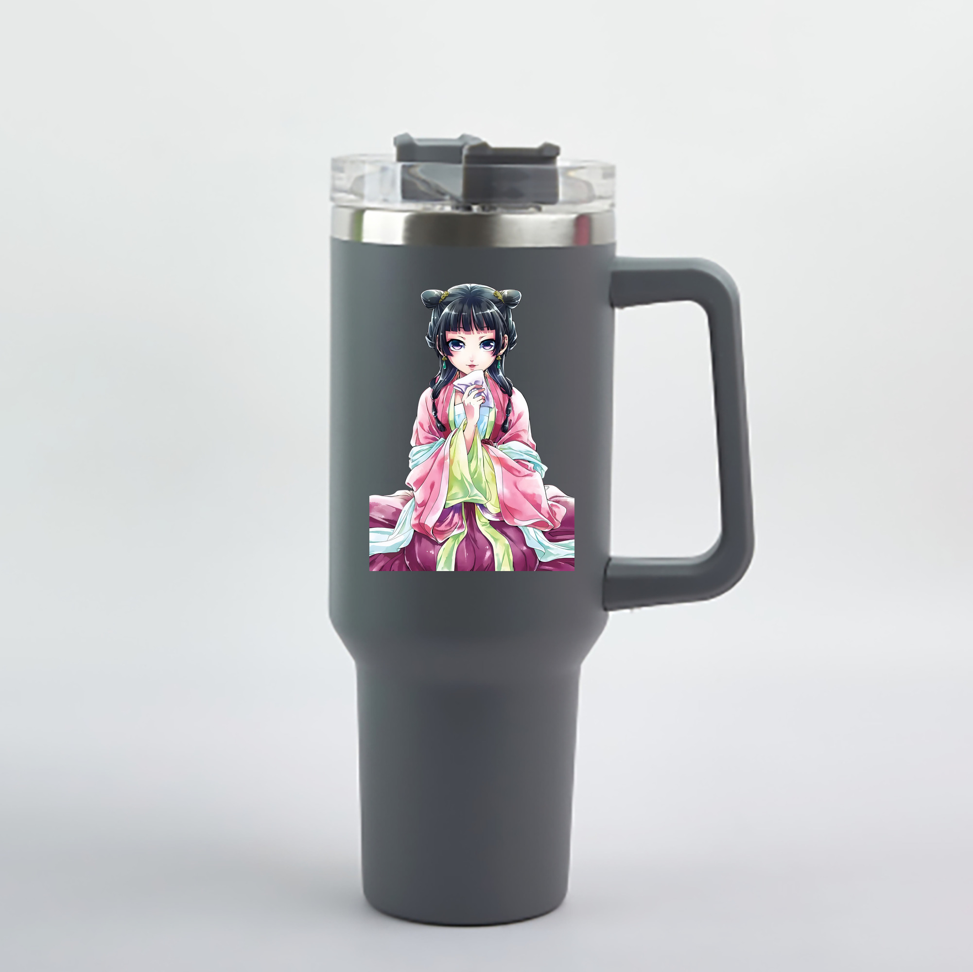 （画像用） 薬屋のひとりごと The Apothecary Diaries 1200mL車用タンブラー - クリスタルステッカー（プラスチックストロー付き）