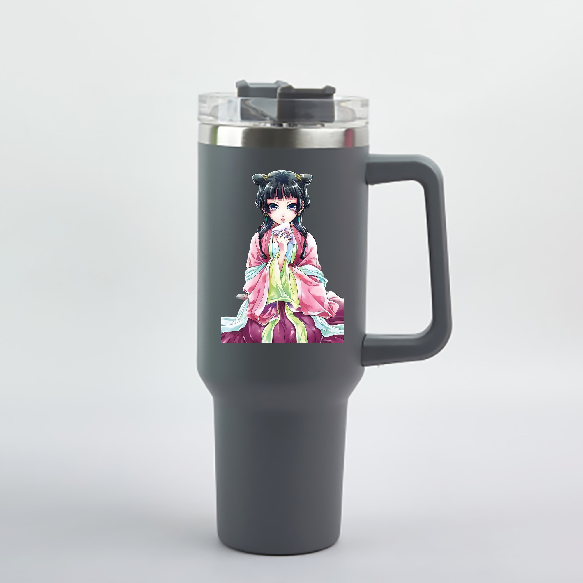 （画像用） 薬屋のひとりごと The Apothecary Diaries 1200mL車用タンブラー - クリスタルステッカー（プラスチックストロー付き）