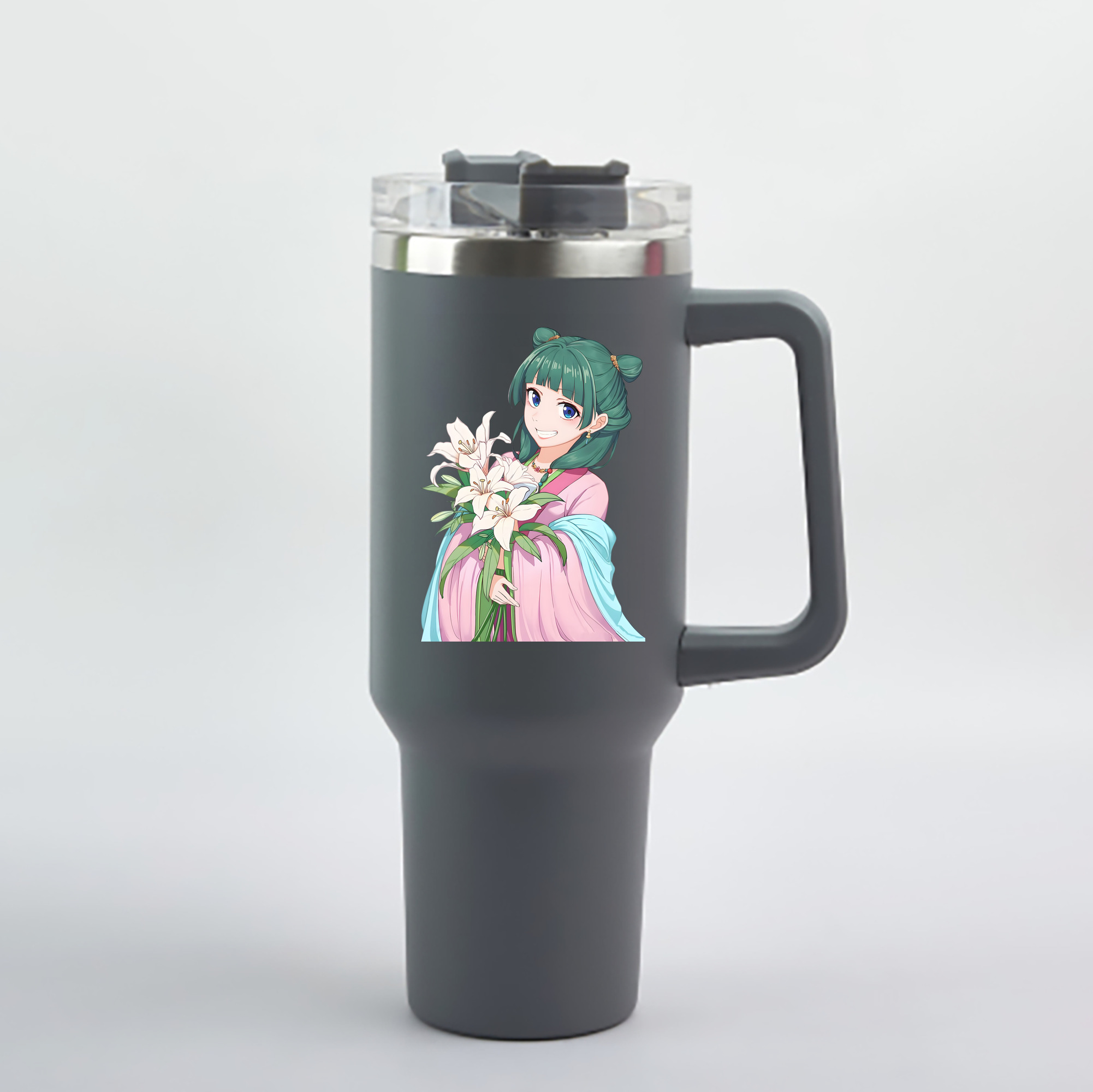 （画像用） 薬屋のひとりごと The Apothecary Diaries 1200mL車用タンブラー - クリスタルステッカー（プラスチックストロー付き）