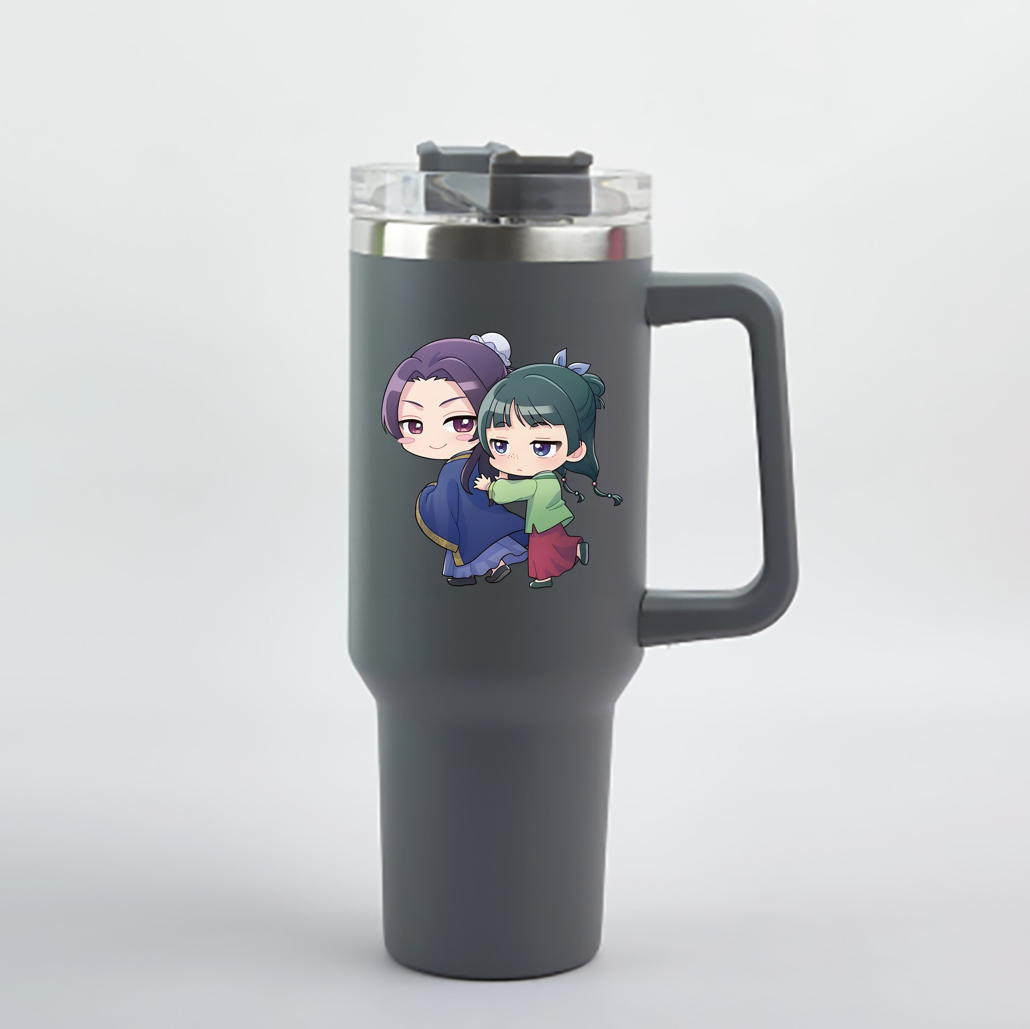 （画像用） 薬屋のひとりごと The Apothecary Diaries 1200mL車用タンブラー - クリスタルステッカー（プラスチックストロー付き）
