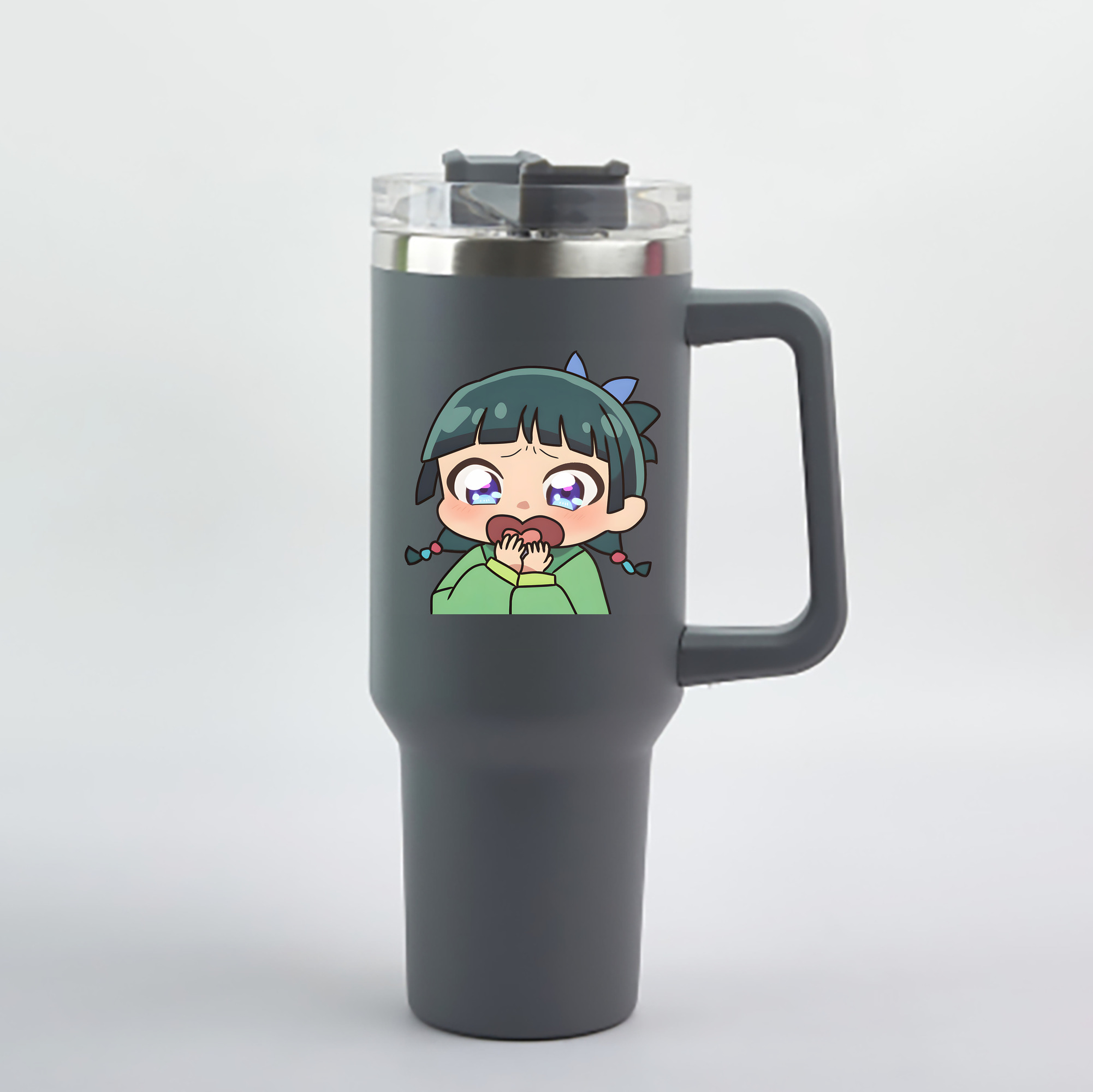 （画像用） 薬屋のひとりごと The Apothecary Diaries 1200mL車用タンブラー - クリスタルステッカー（プラスチックストロー付き）