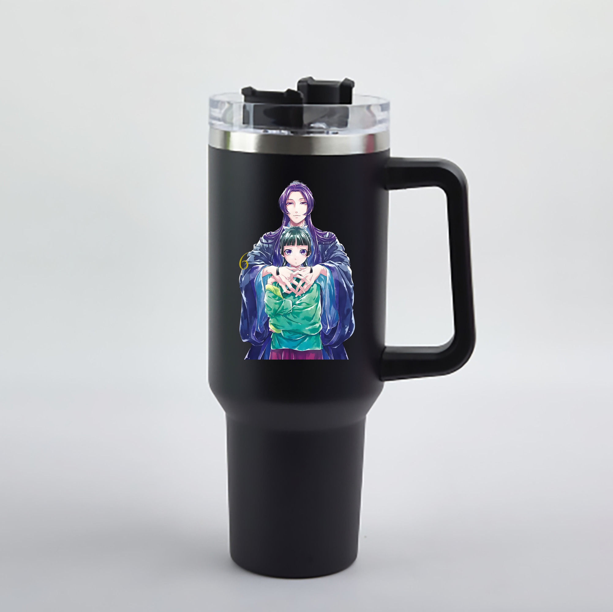 （画像用） 薬屋のひとりごと The Apothecary Diaries 1200mL車用タンブラー - クリスタルステッカー（プラスチックストロー付き）