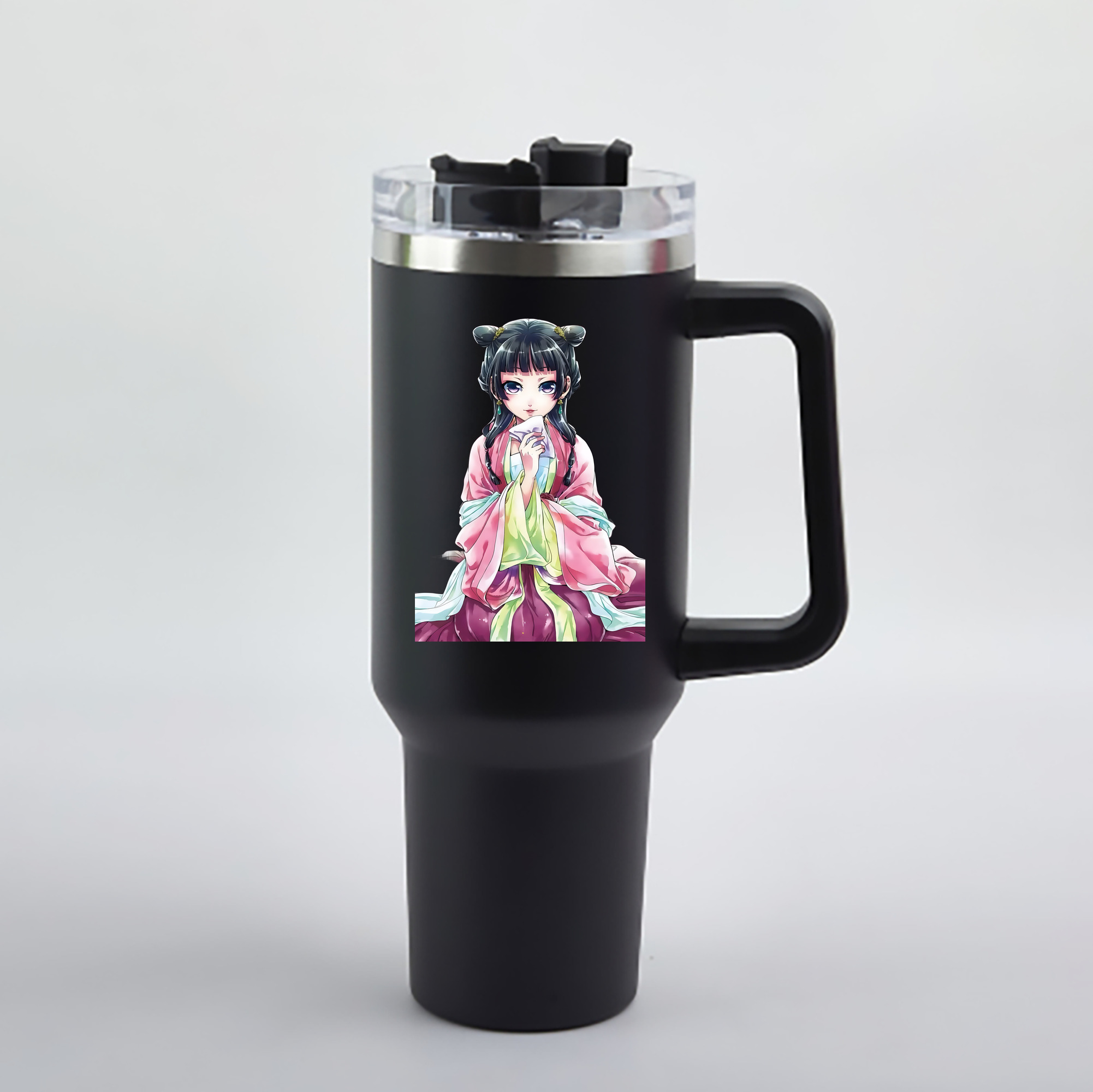 （画像用） 薬屋のひとりごと The Apothecary Diaries 1200mL車用タンブラー - クリスタルステッカー（プラスチックストロー付き）