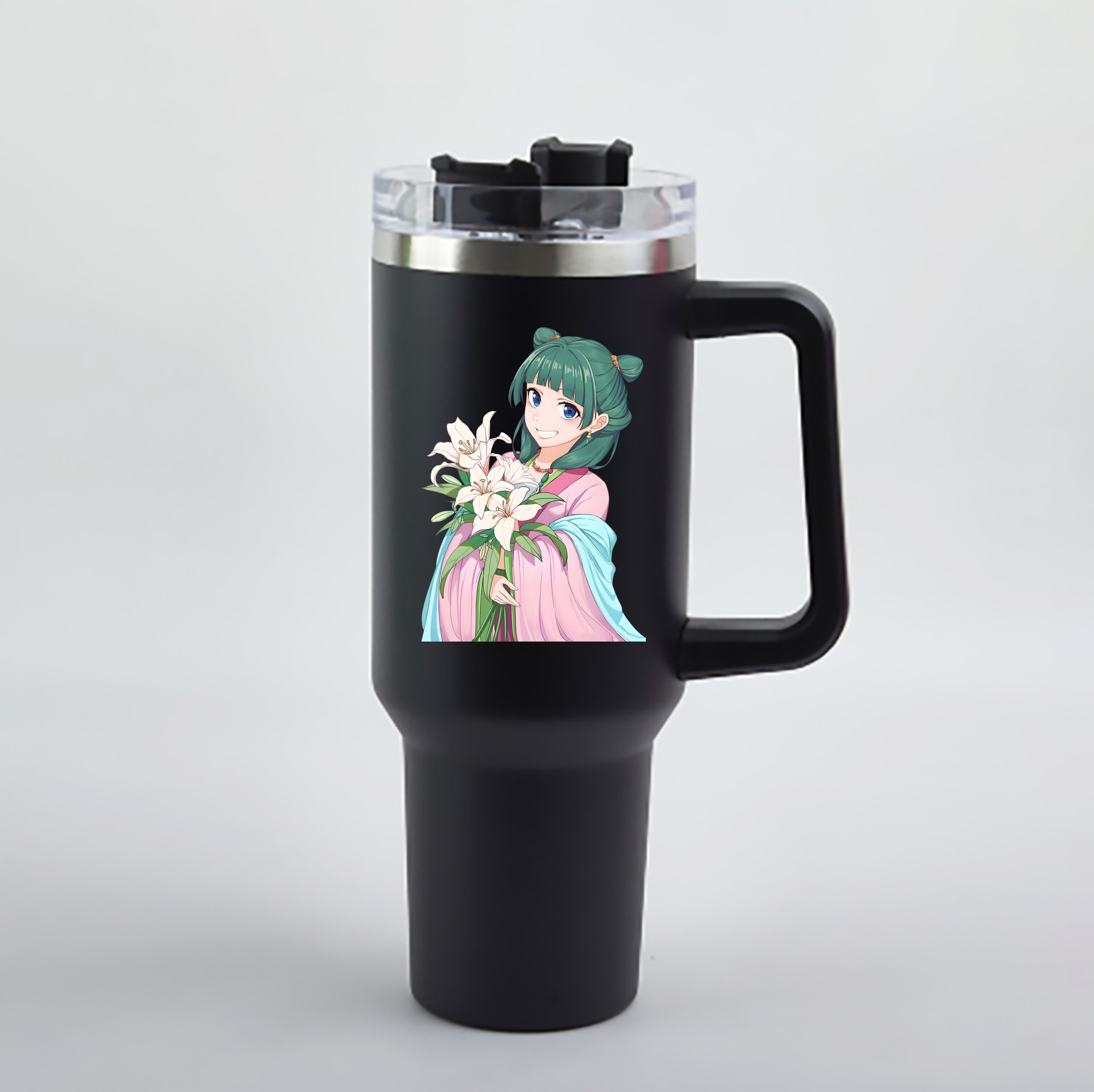 （画像用） 薬屋のひとりごと The Apothecary Diaries 1200mL車用タンブラー - クリスタルステッカー（プラスチックストロー付き）