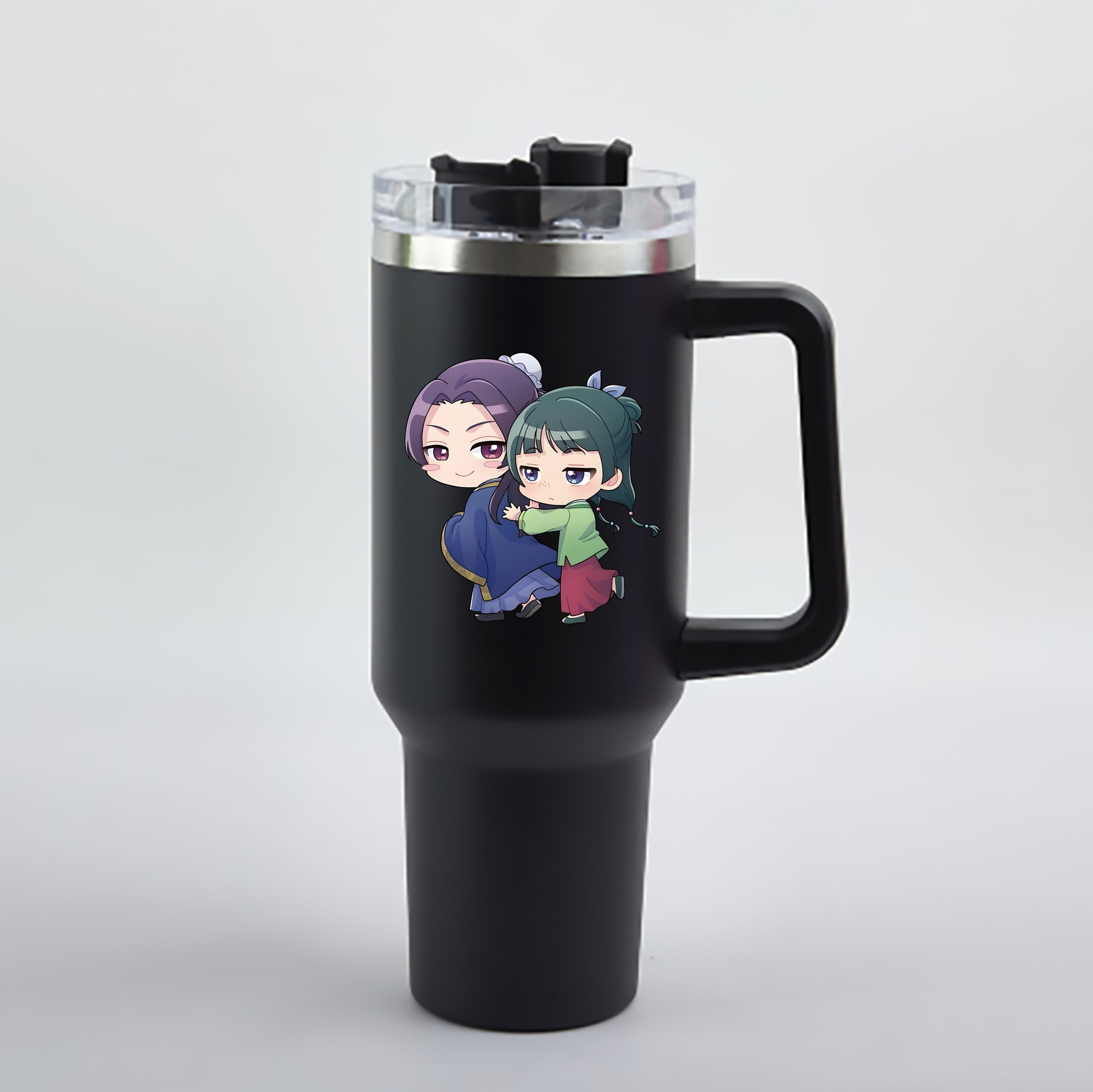 （画像用） 薬屋のひとりごと The Apothecary Diaries 1200mL車用タンブラー - クリスタルステッカー（プラスチックストロー付き）