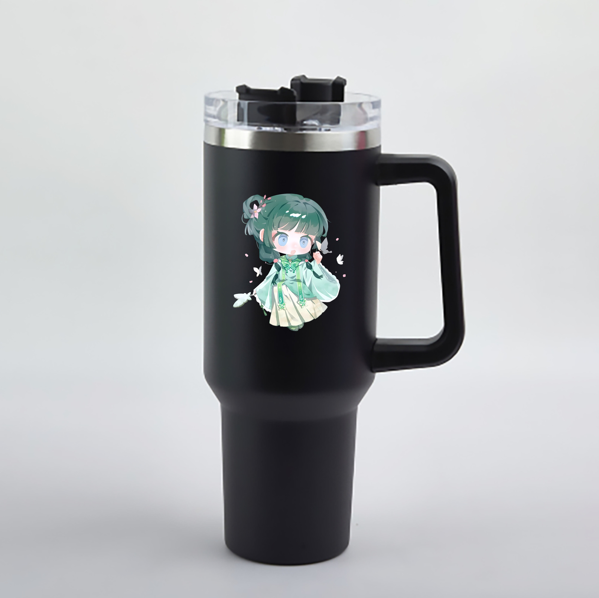 （画像用） 薬屋のひとりごと The Apothecary Diaries 1200mL車用タンブラー - クリスタルステッカー（プラスチックストロー付き）