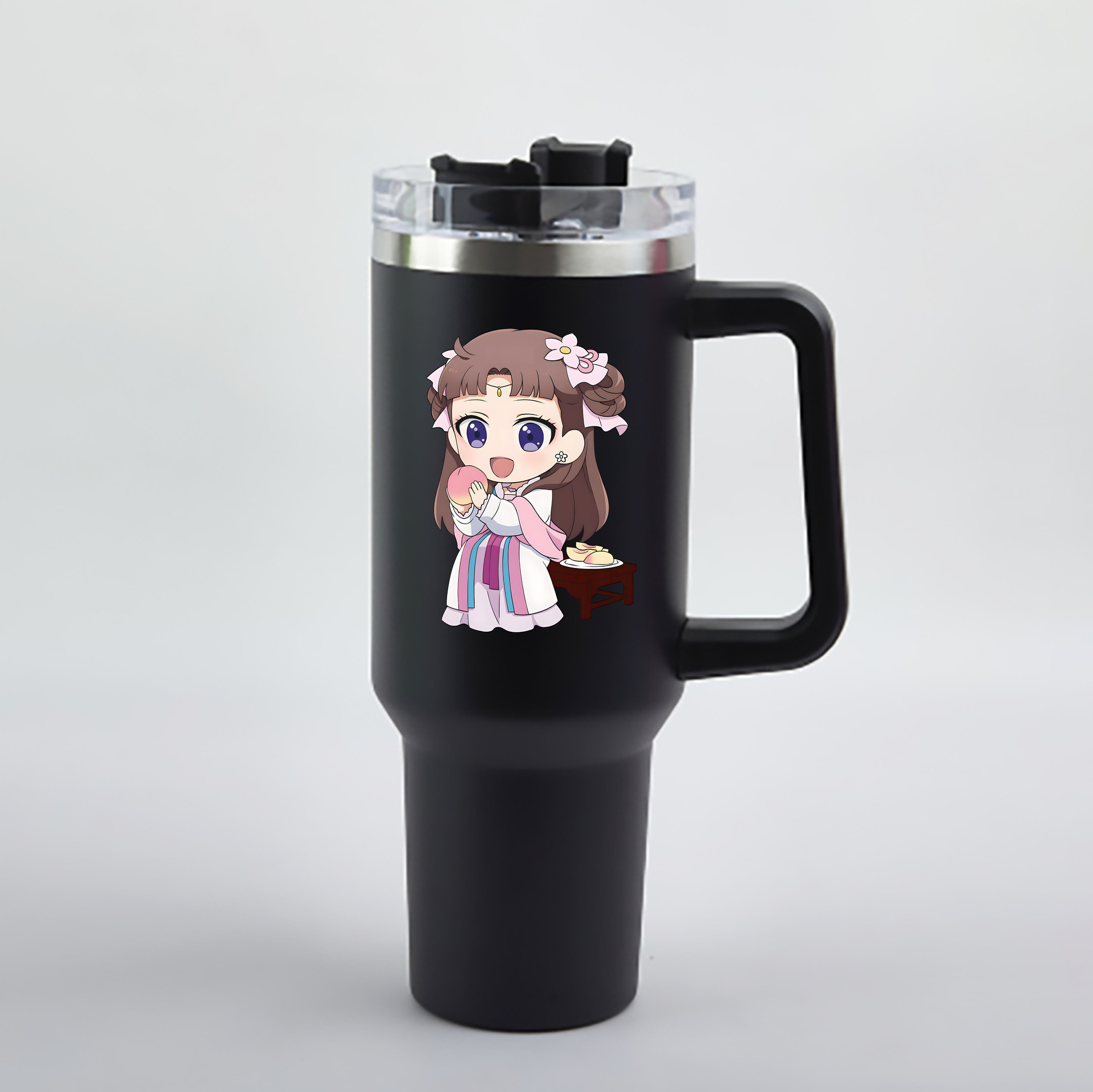 （画像用） 薬屋のひとりごと The Apothecary Diaries 1200mL車用タンブラー - クリスタルステッカー（プラスチックストロー付き）