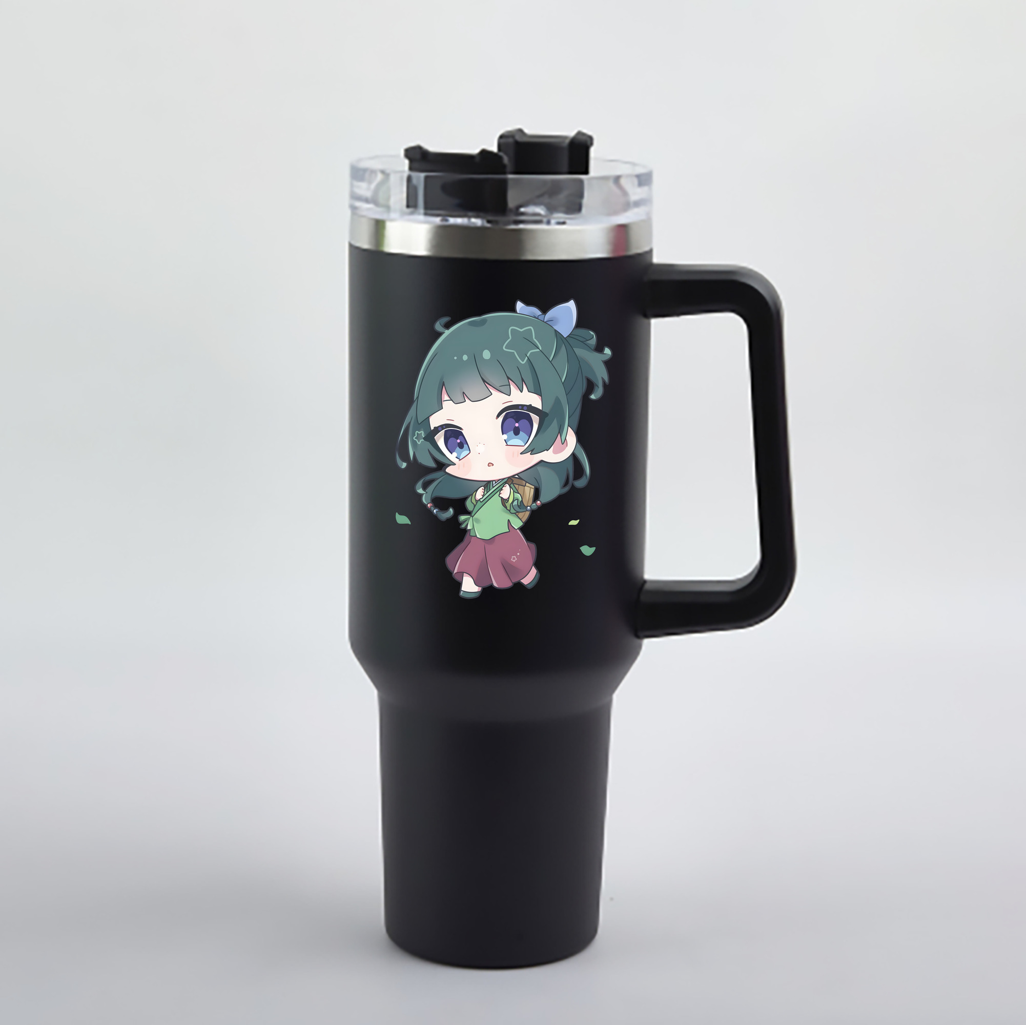 （画像用） 薬屋のひとりごと The Apothecary Diaries 1200mL車用タンブラー - クリスタルステッカー（プラスチックストロー付き）