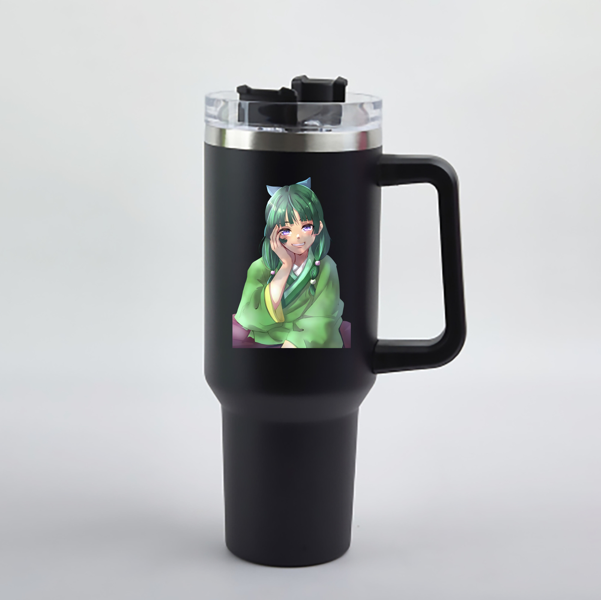 （画像用） 薬屋のひとりごと The Apothecary Diaries 1200mL車用タンブラー - クリスタルステッカー（プラスチックストロー付き）