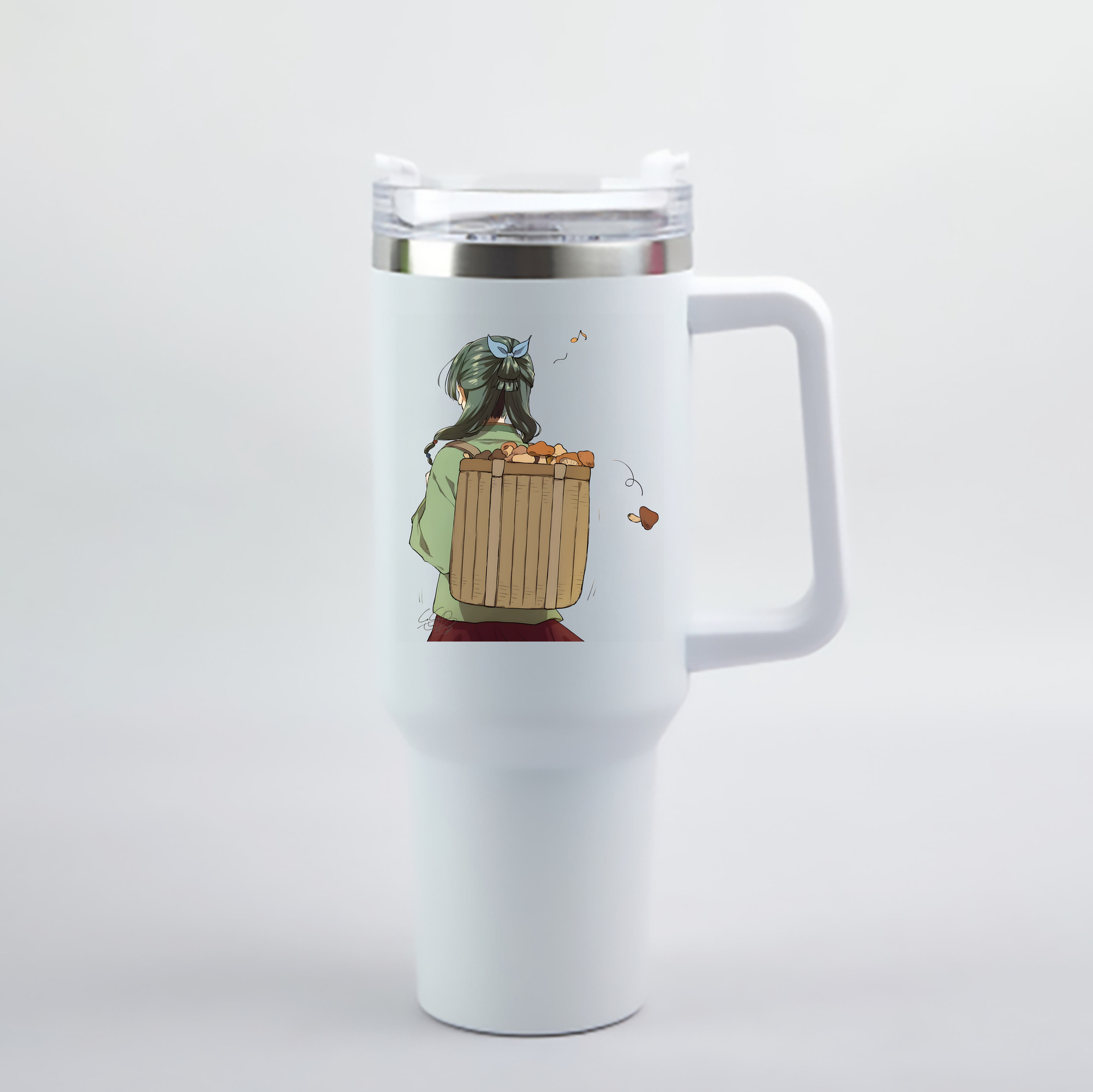 （画像用） 薬屋のひとりごと The Apothecary Diaries 1200mL車用タンブラー - クリスタルステッカー（プラスチックストロー付き）