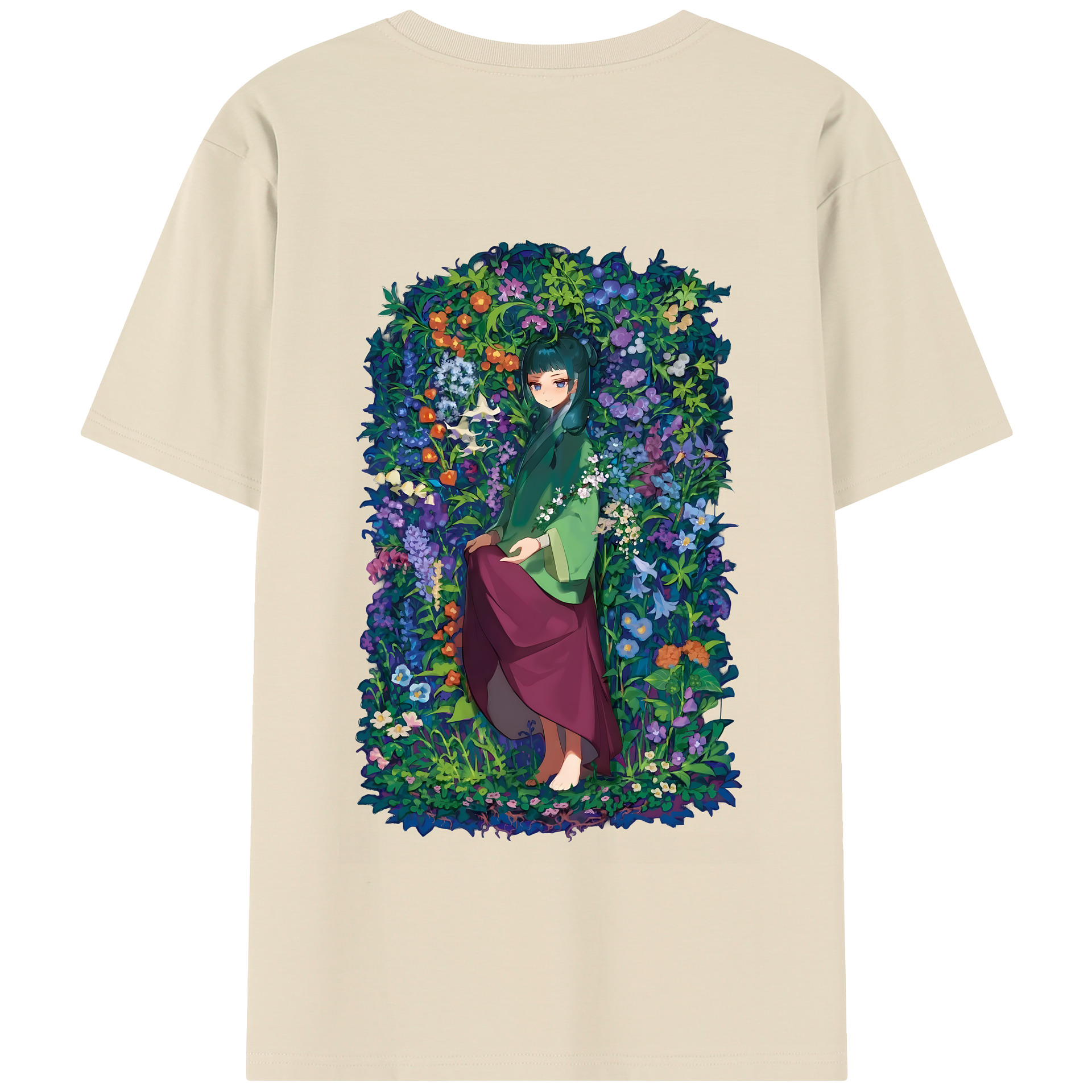 （画像用） 薬屋のひとりごと The Apothecary Diaries 綿100％半袖Tシャツ（背面プリント）