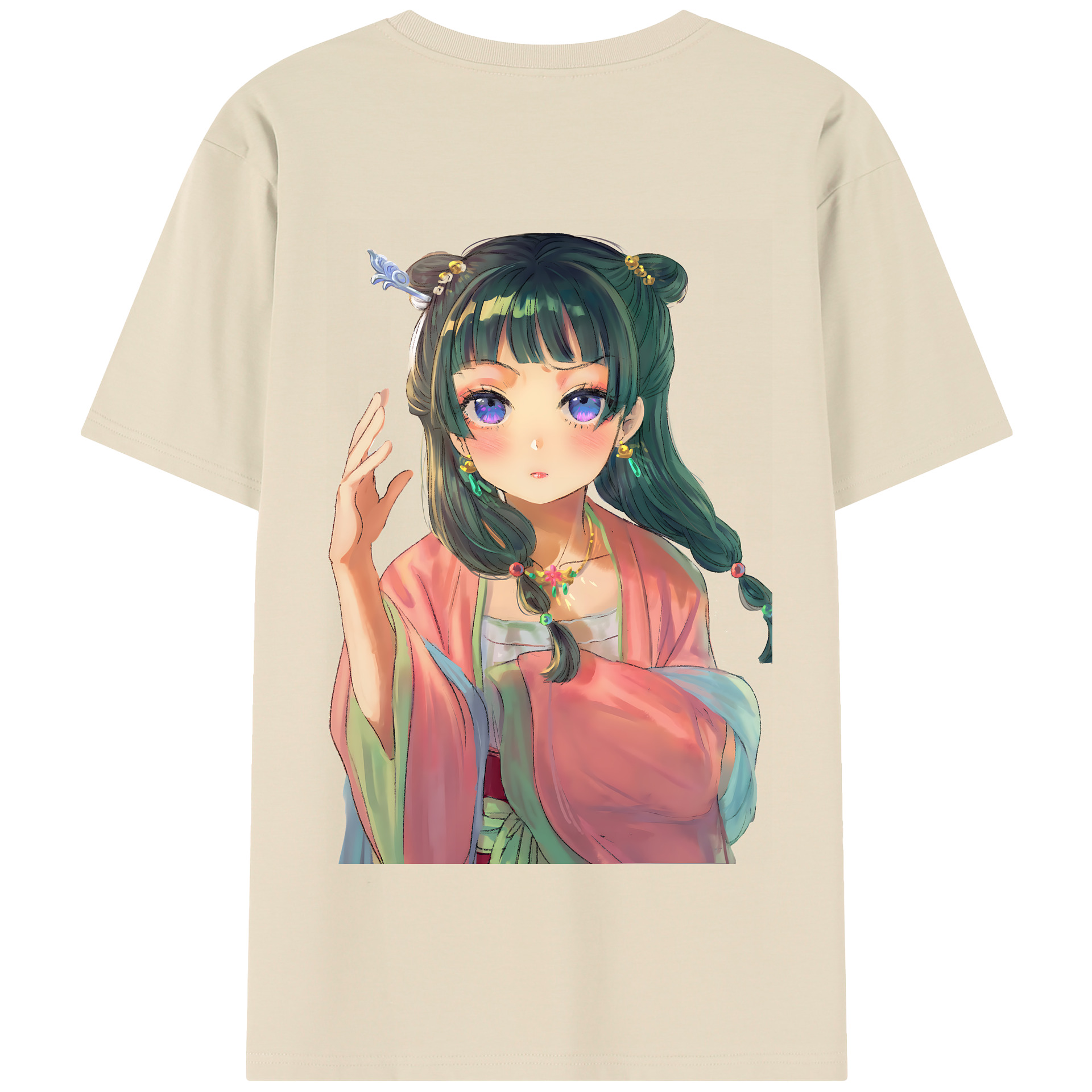 （画像用） 薬屋のひとりごと The Apothecary Diaries 綿100％半袖Tシャツ（背面プリント）