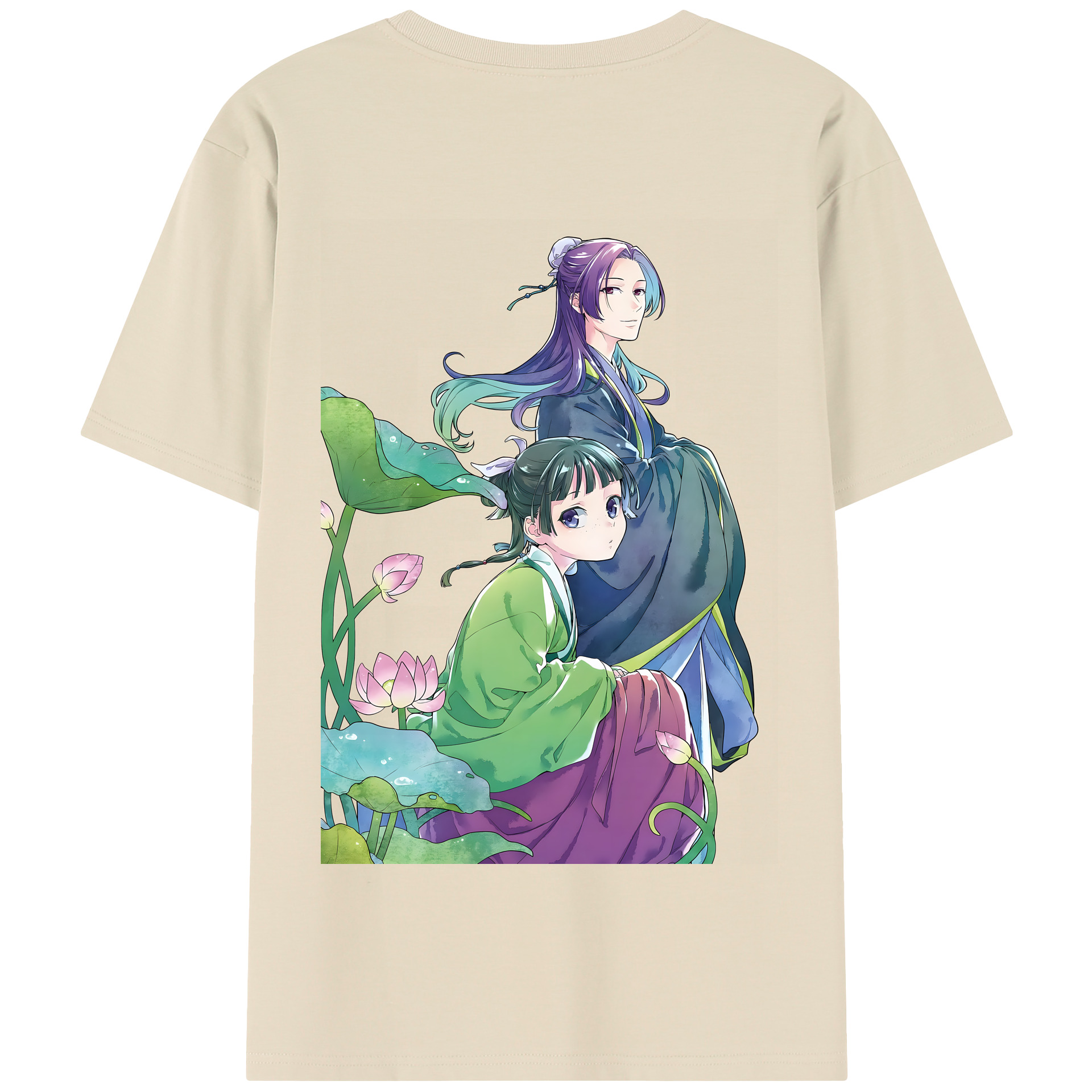 （画像用） 薬屋のひとりごと The Apothecary Diaries 綿100％半袖Tシャツ（背面プリント）
