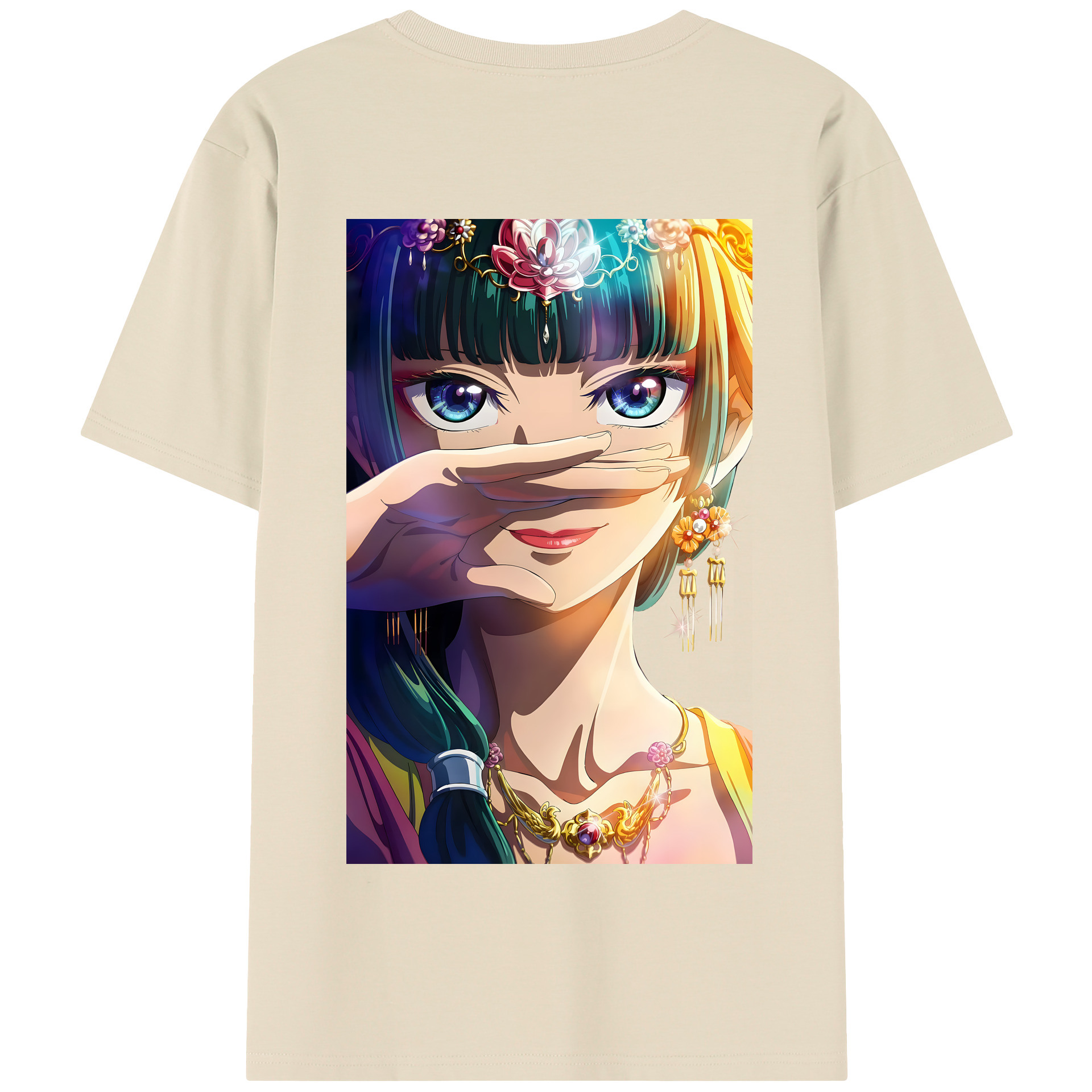 （画像用） 薬屋のひとりごと The Apothecary Diaries 綿100％半袖Tシャツ（背面プリント）