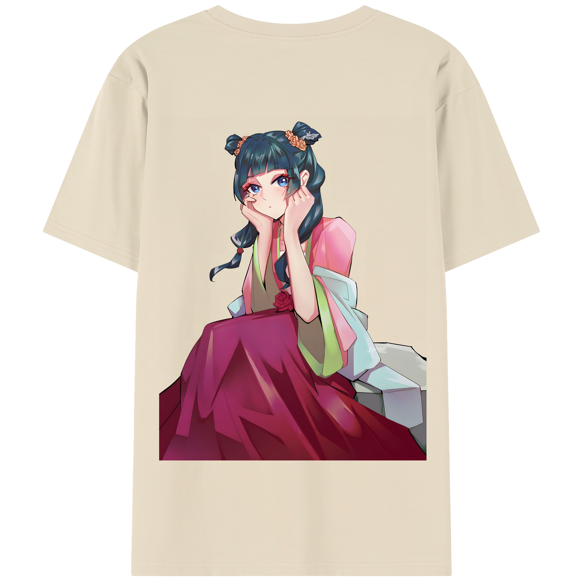 （画像用） 薬屋のひとりごと The Apothecary Diaries 綿100％半袖Tシャツ（背面プリント）