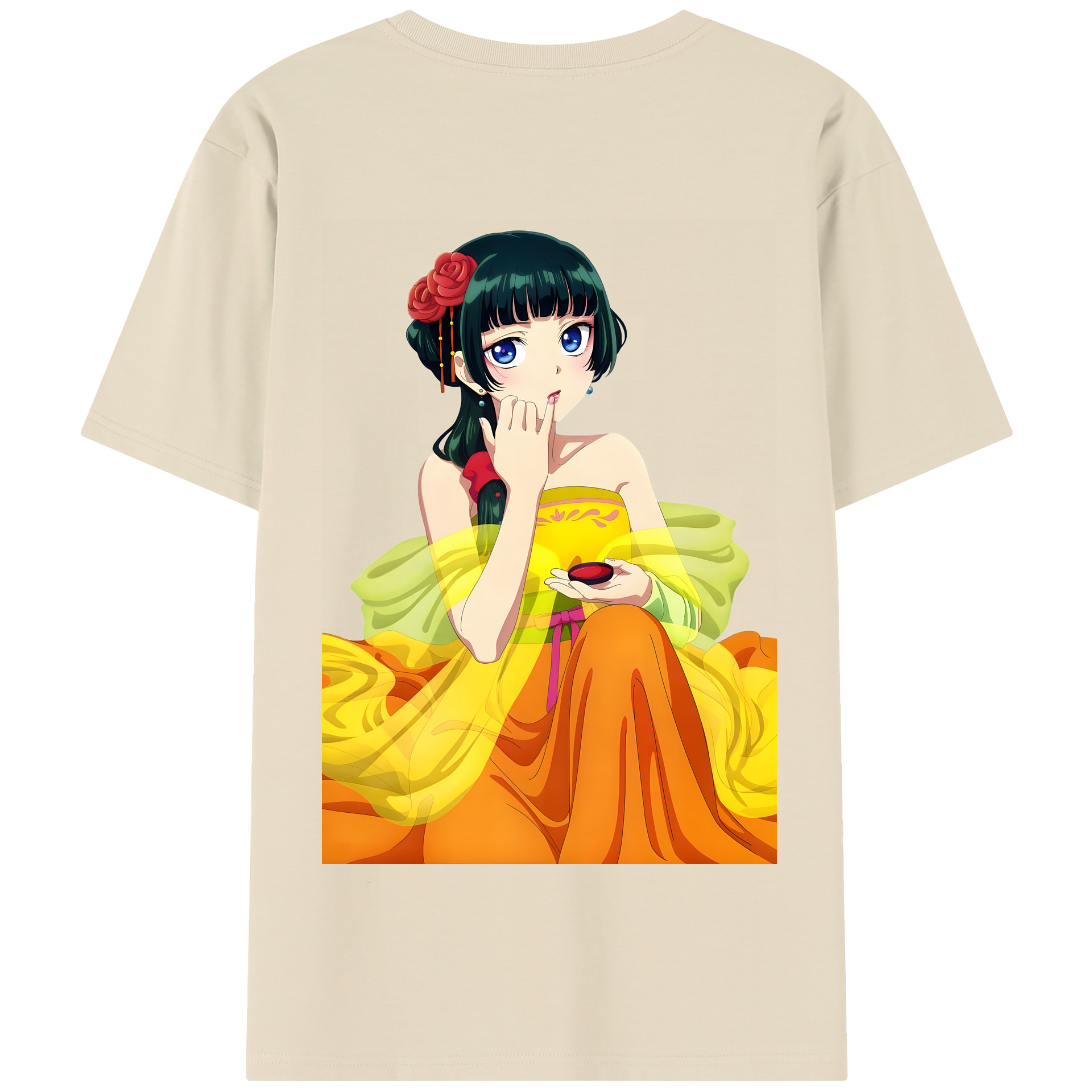 （画像用） 薬屋のひとりごと The Apothecary Diaries 綿100％半袖Tシャツ（背面プリント）