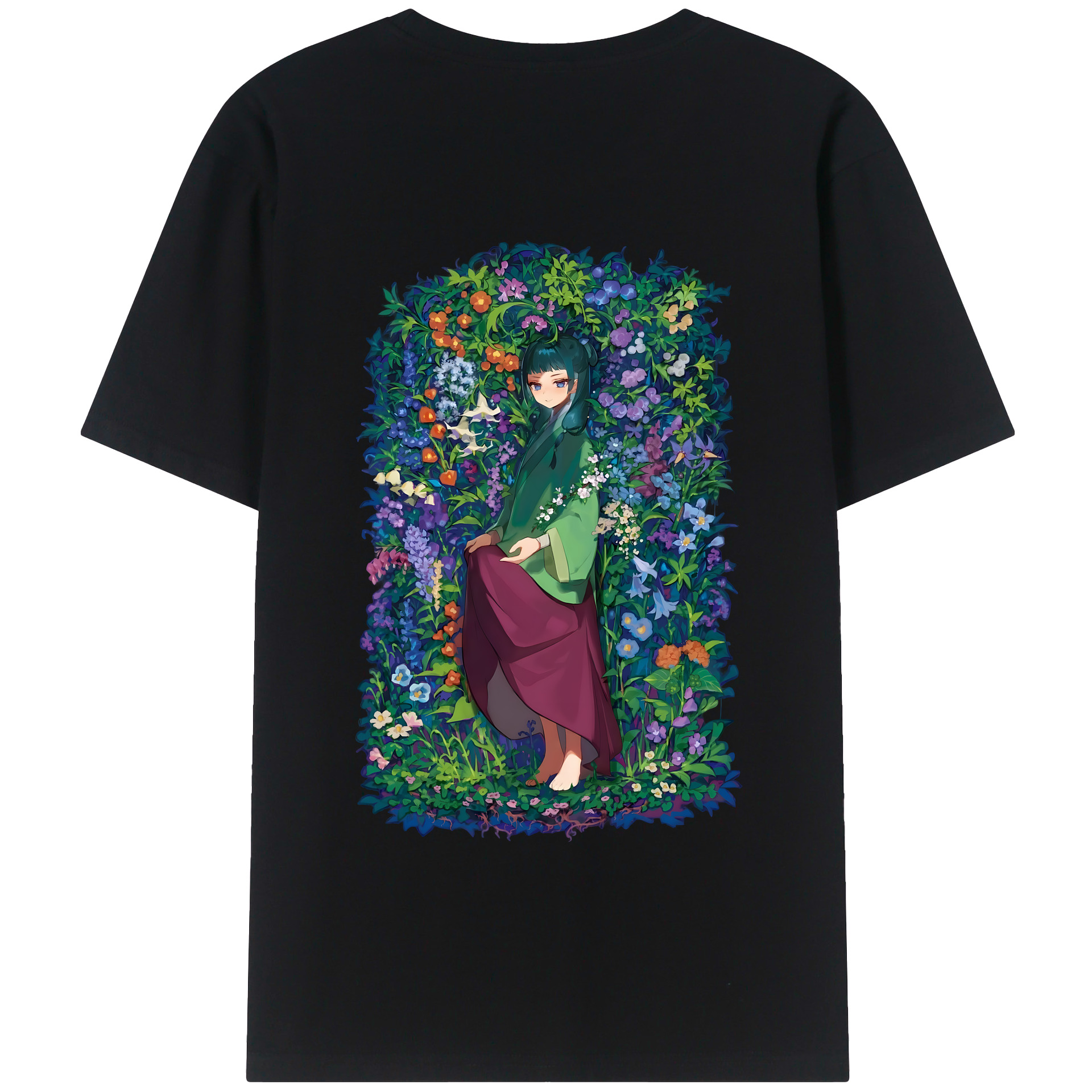 （画像用） 薬屋のひとりごと The Apothecary Diaries 綿100％半袖Tシャツ（背面プリント）