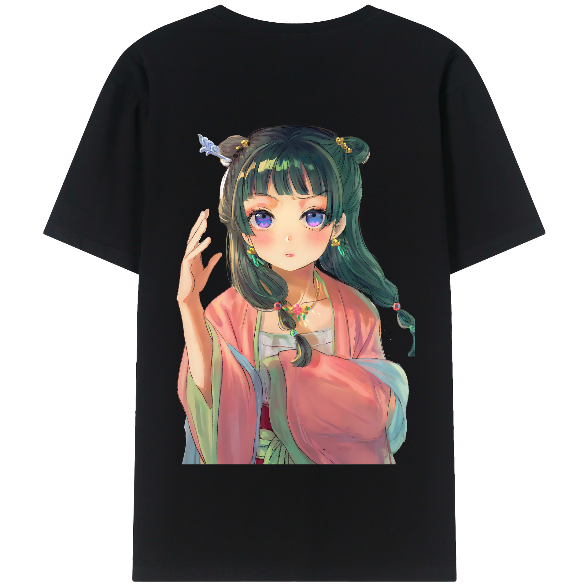 （画像用） 薬屋のひとりごと The Apothecary Diaries 綿100％半袖Tシャツ（背面プリント）