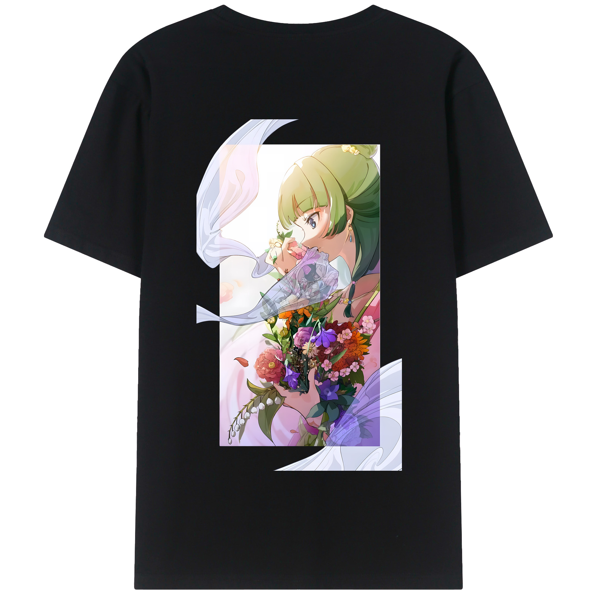 （画像用） 薬屋のひとりごと The Apothecary Diaries 綿100％半袖Tシャツ（背面プリント）