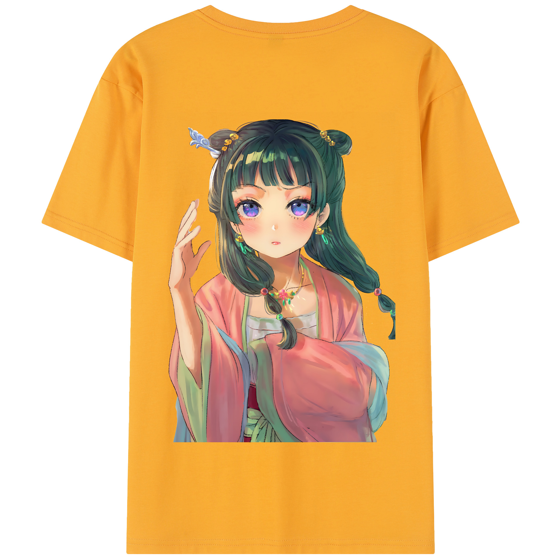 （画像用） 薬屋のひとりごと The Apothecary Diaries 綿100％半袖Tシャツ（背面プリント）