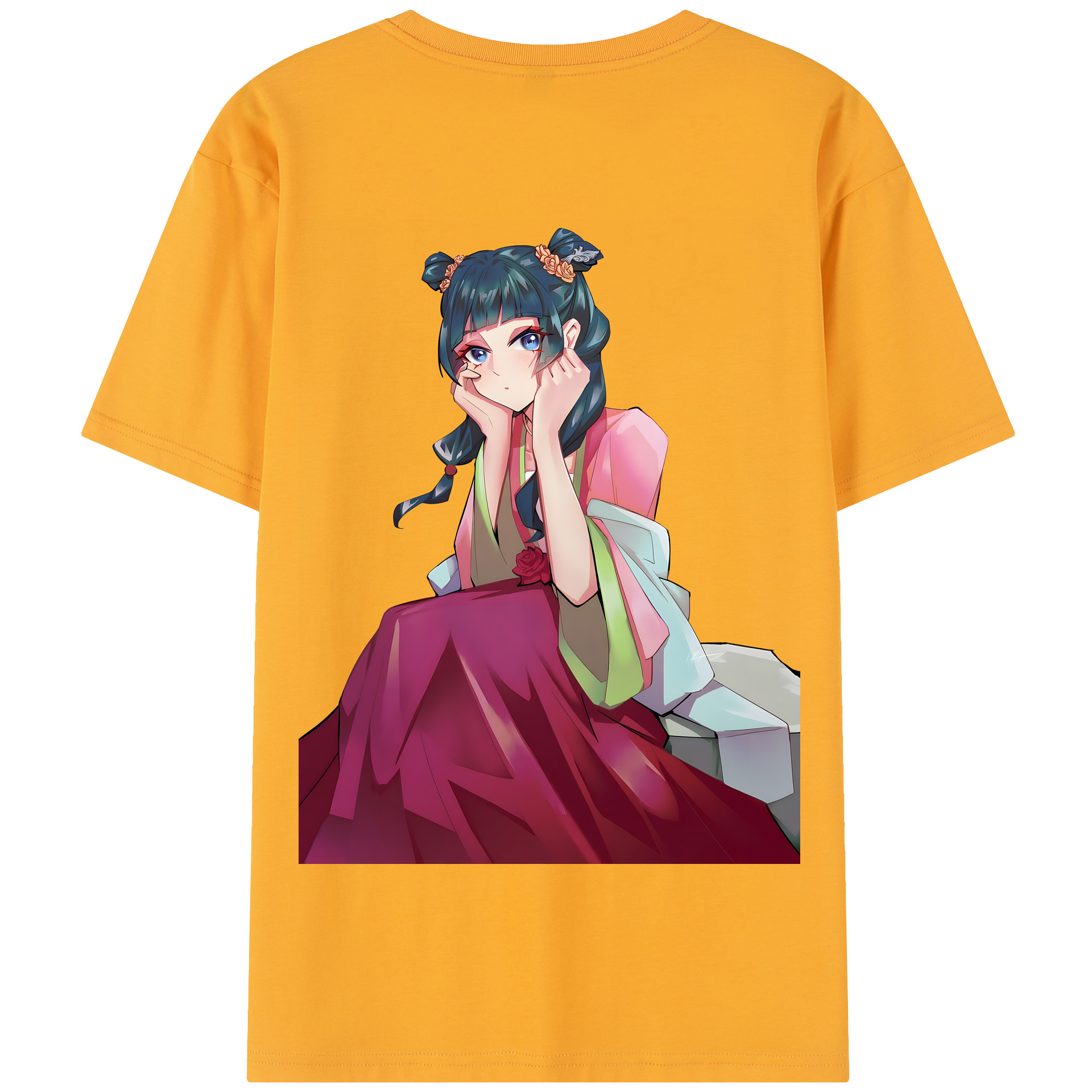 （画像用） 薬屋のひとりごと The Apothecary Diaries 綿100％半袖Tシャツ（背面プリント）