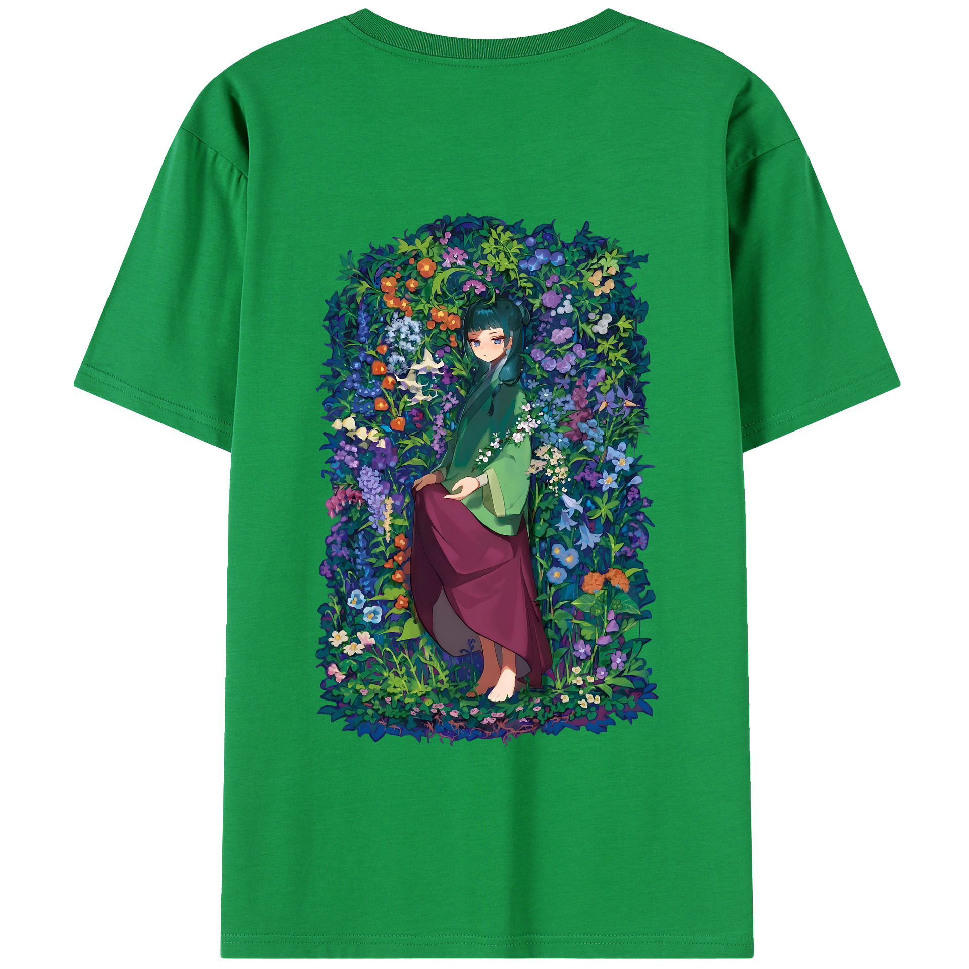 （画像用） 薬屋のひとりごと The Apothecary Diaries 綿100％半袖Tシャツ（背面プリント）