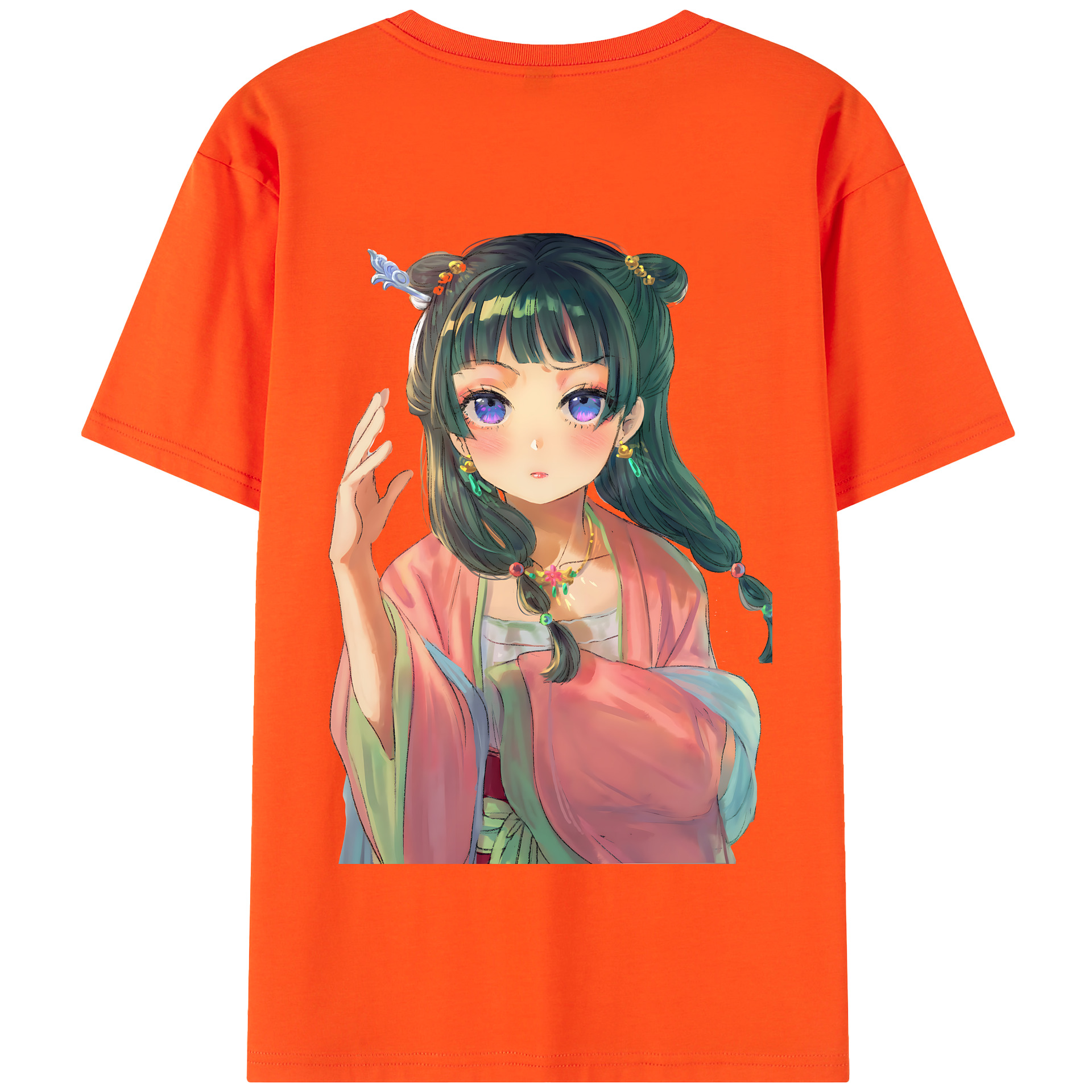 （画像用） 薬屋のひとりごと The Apothecary Diaries 綿100％半袖Tシャツ（背面プリント）