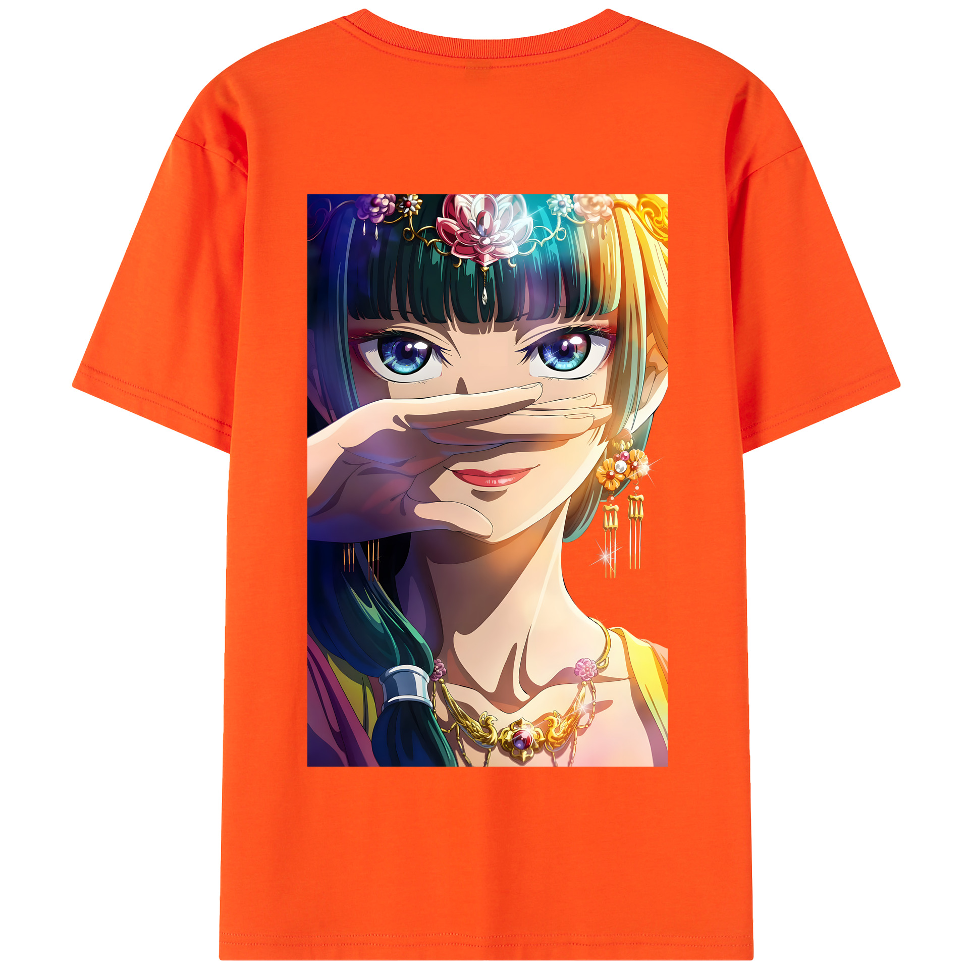 （画像用） 薬屋のひとりごと The Apothecary Diaries 綿100％半袖Tシャツ（背面プリント）