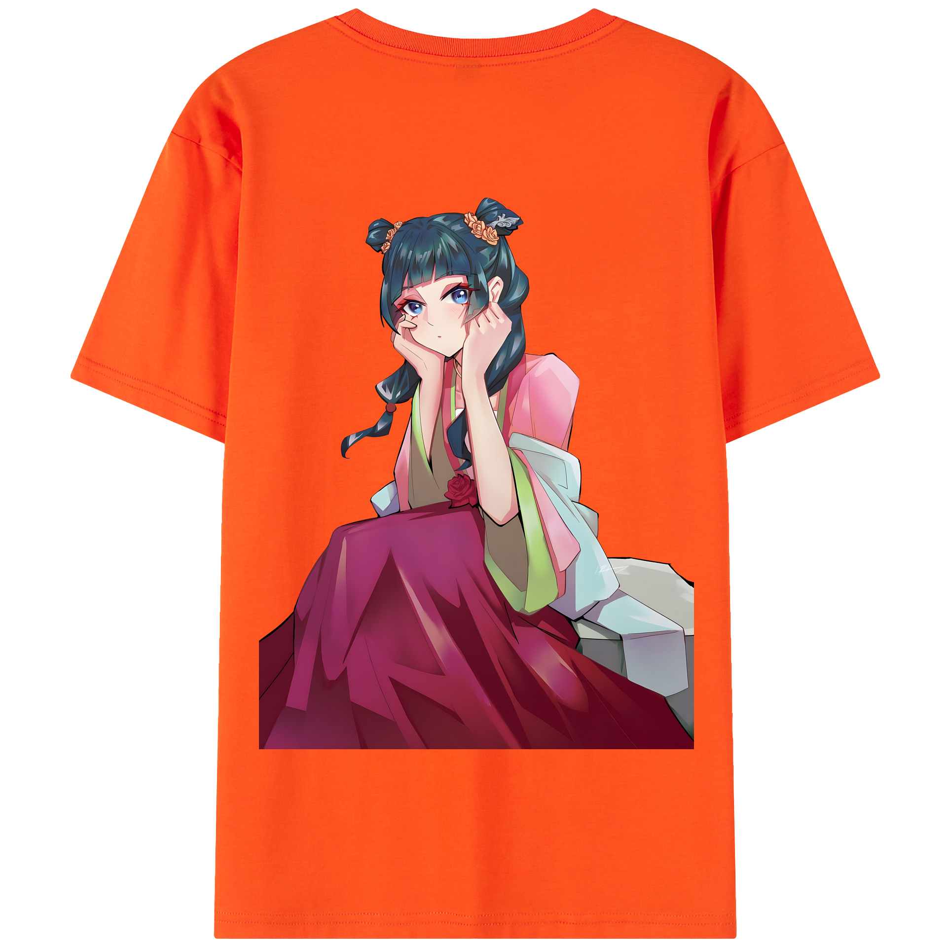 （画像用） 薬屋のひとりごと The Apothecary Diaries 綿100％半袖Tシャツ（背面プリント）