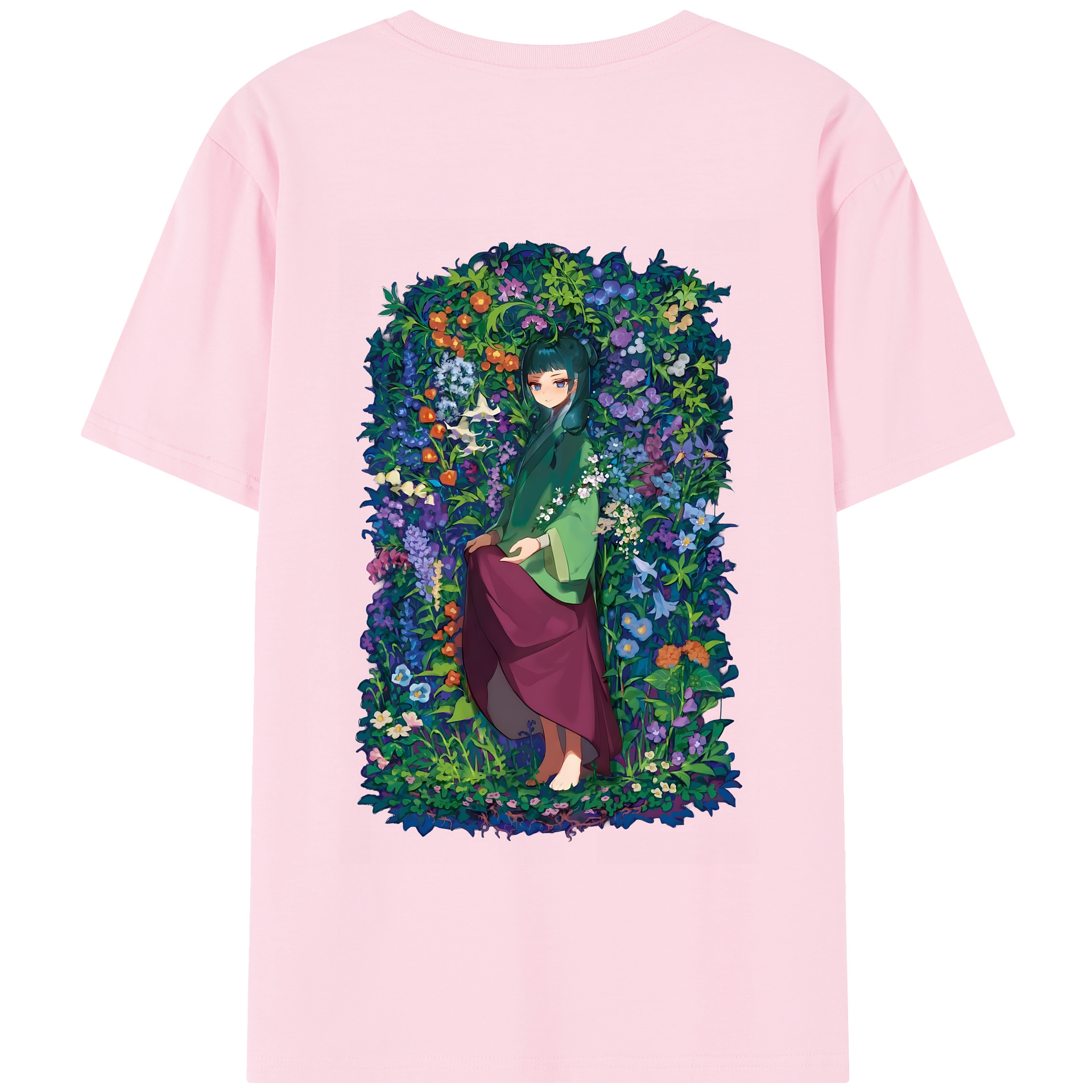 （画像用） 薬屋のひとりごと The Apothecary Diaries 綿100％半袖Tシャツ（背面プリント）
