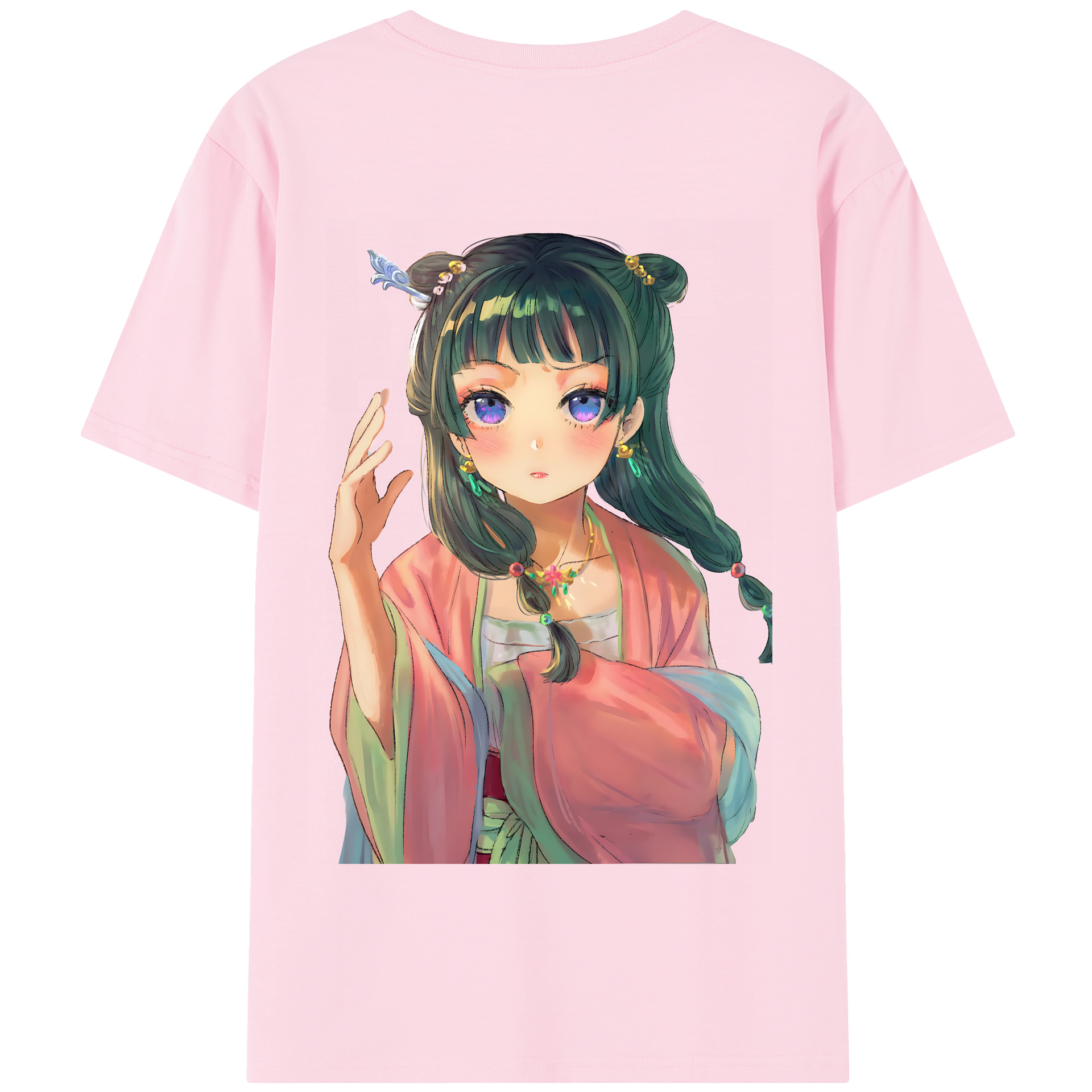 （画像用） 薬屋のひとりごと The Apothecary Diaries 綿100％半袖Tシャツ（背面プリント）