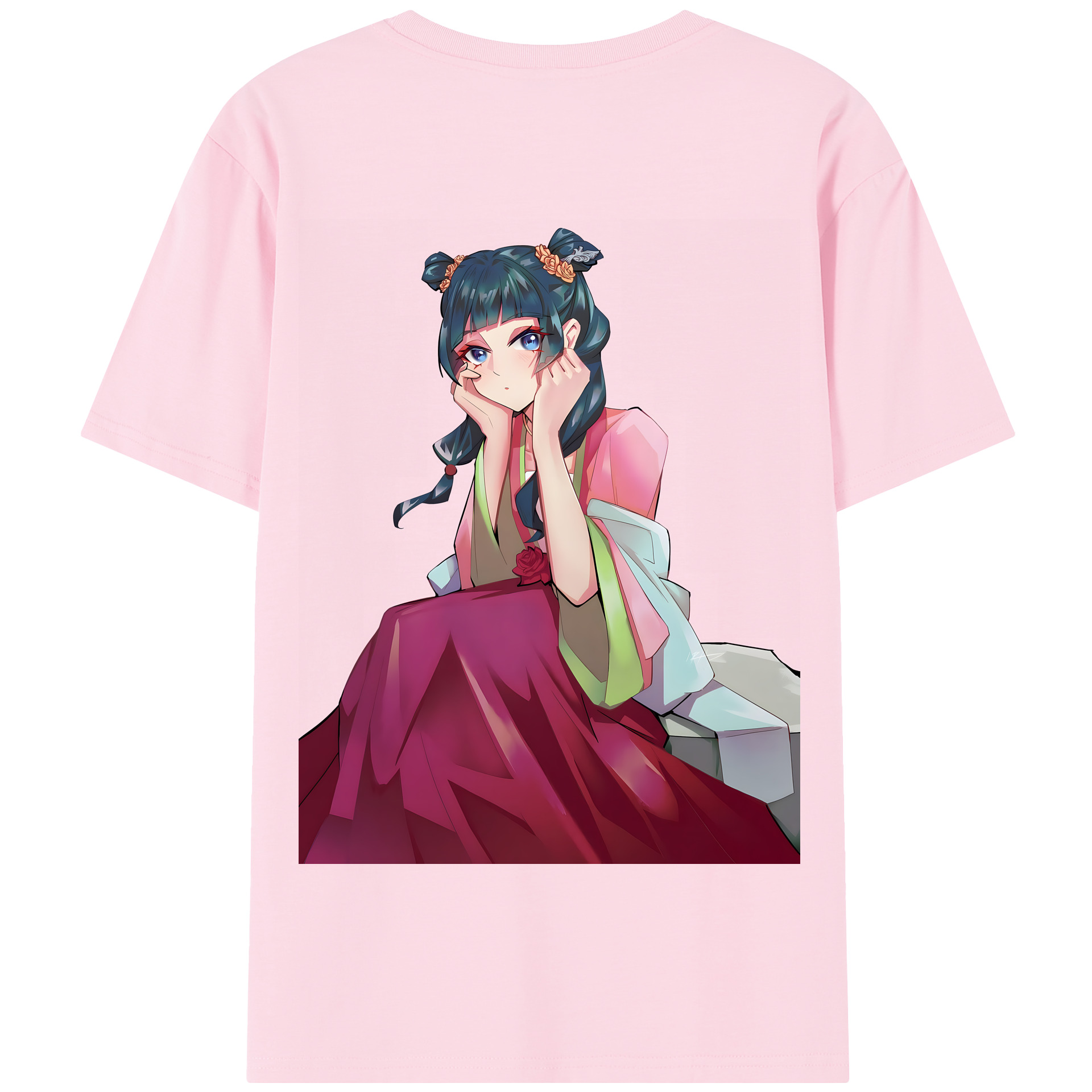 （画像用） 薬屋のひとりごと The Apothecary Diaries 綿100％半袖Tシャツ（背面プリント）
